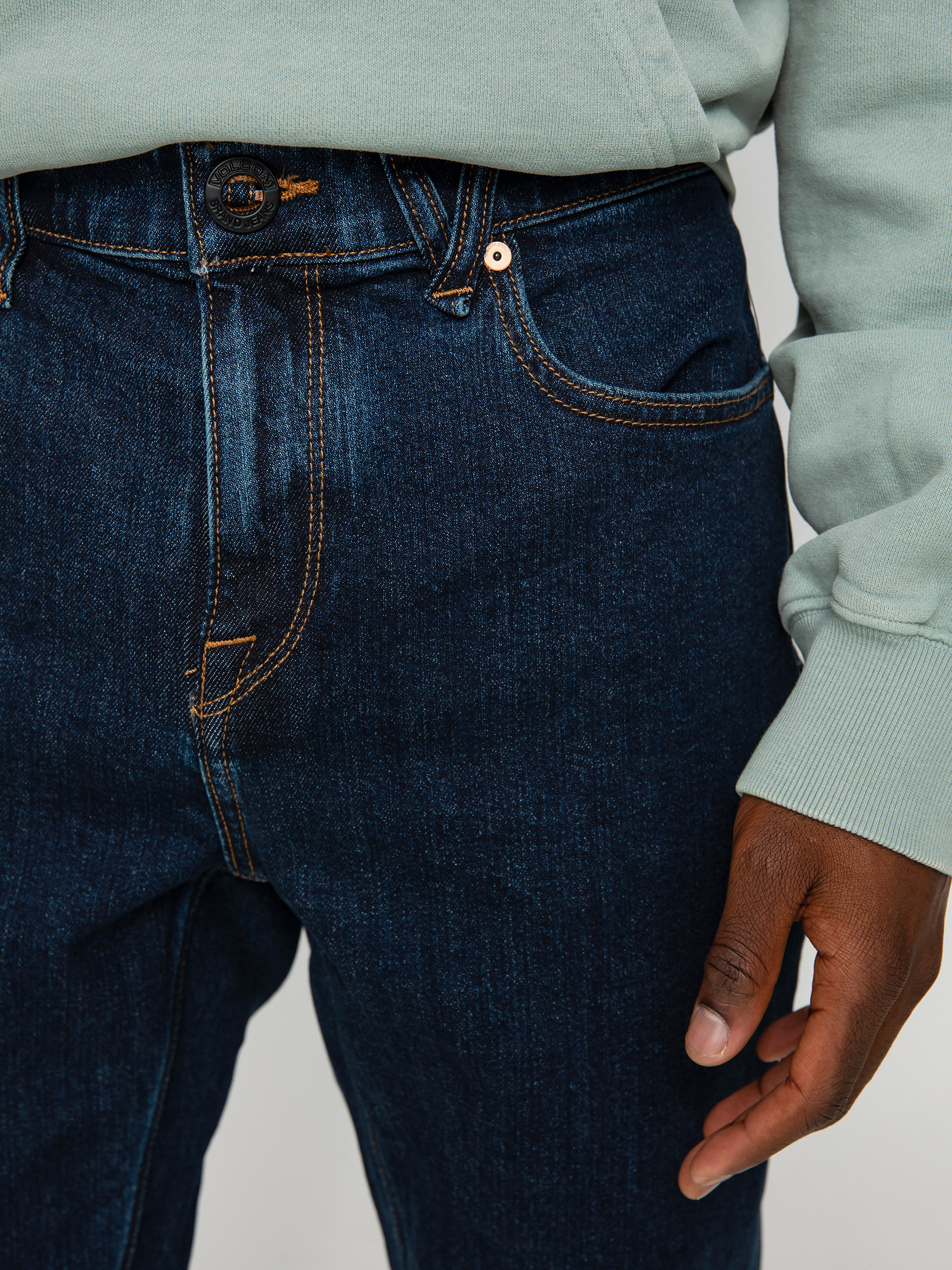 Spodnie Volcom Solver Denim (dirty med blue)