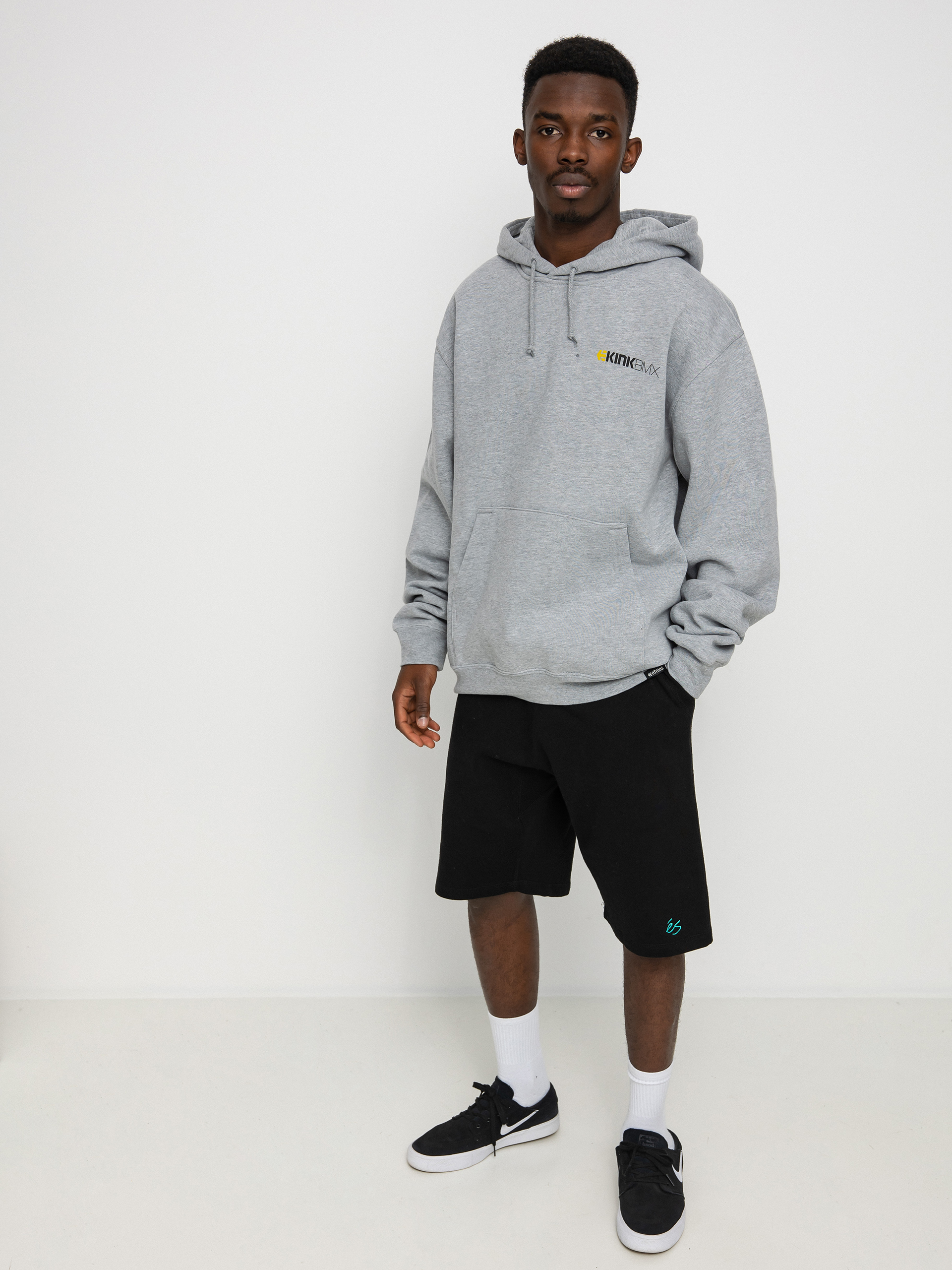 Bluza z kapturem Etnies x Kink Bmx HD (grey/heather)
