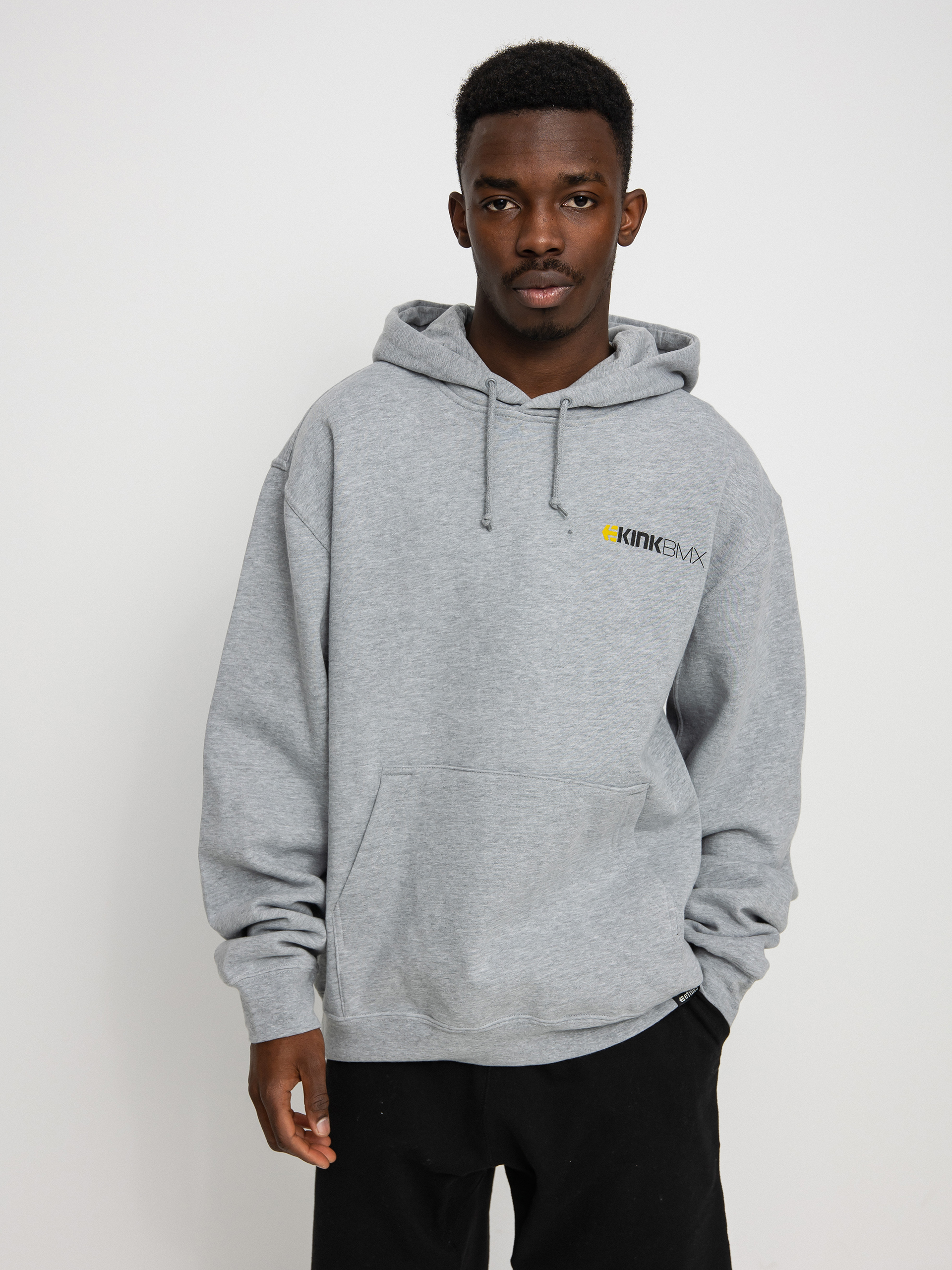 Bluza z kapturem Etnies x Kink Bmx HD (grey/heather)