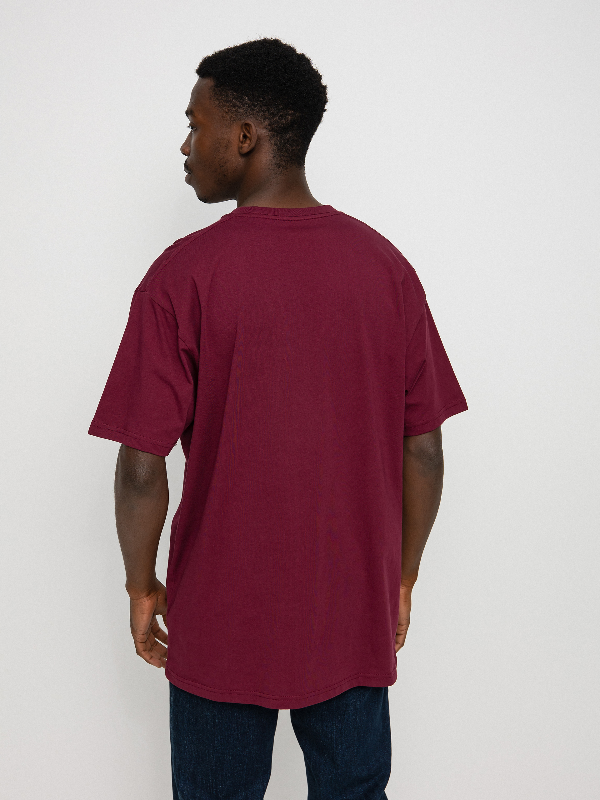 T-shirt Vans Left Chest Logo (burgundy)