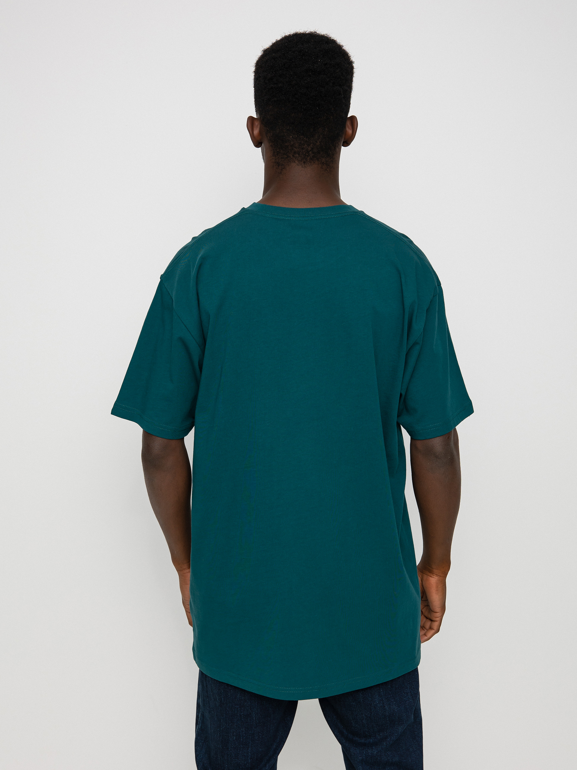 T-shirt Vans Left Chest Logo (deep teal/white)