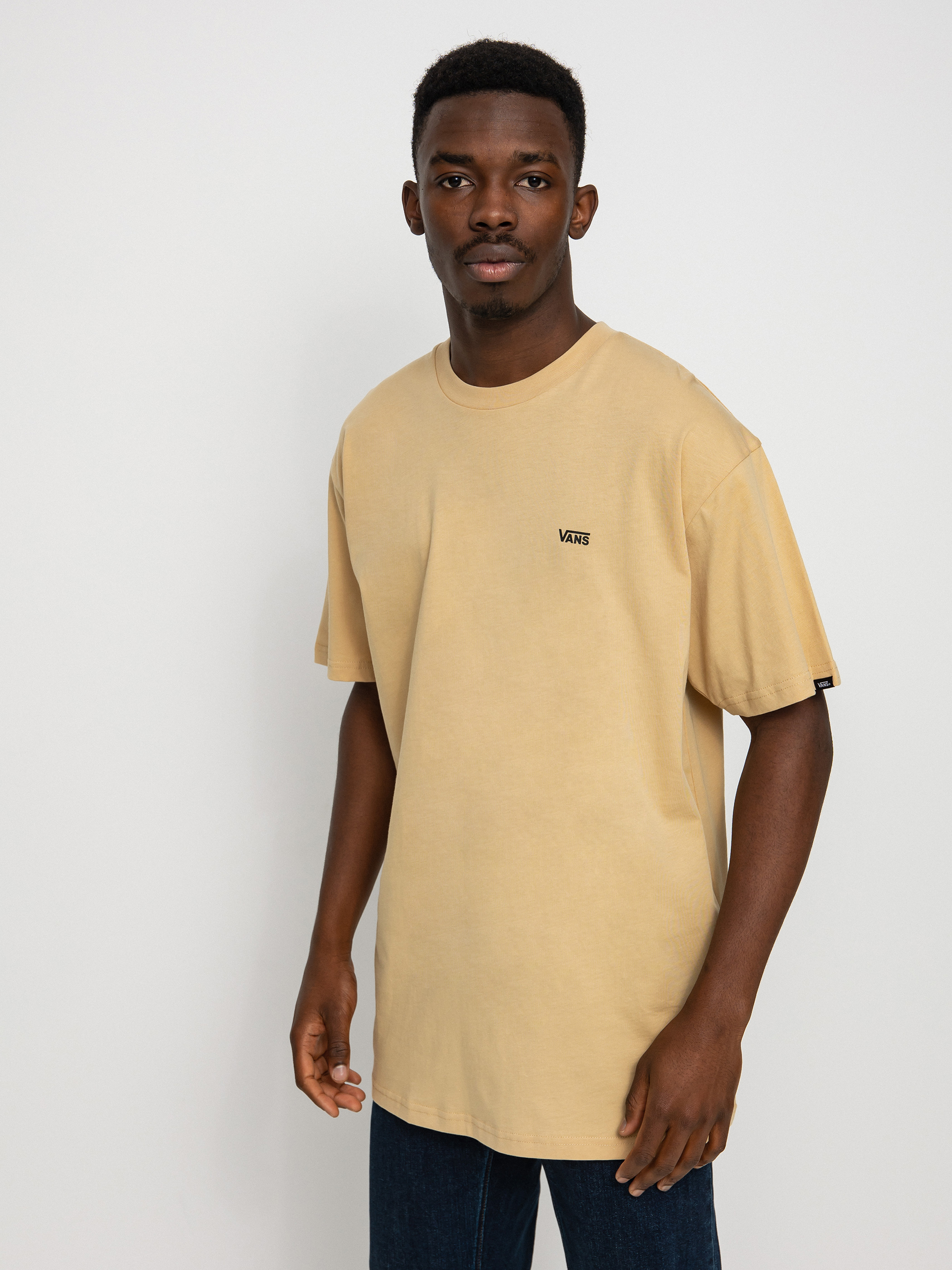 T-shirt Vans Left Chest Logo (taos taupe/black)