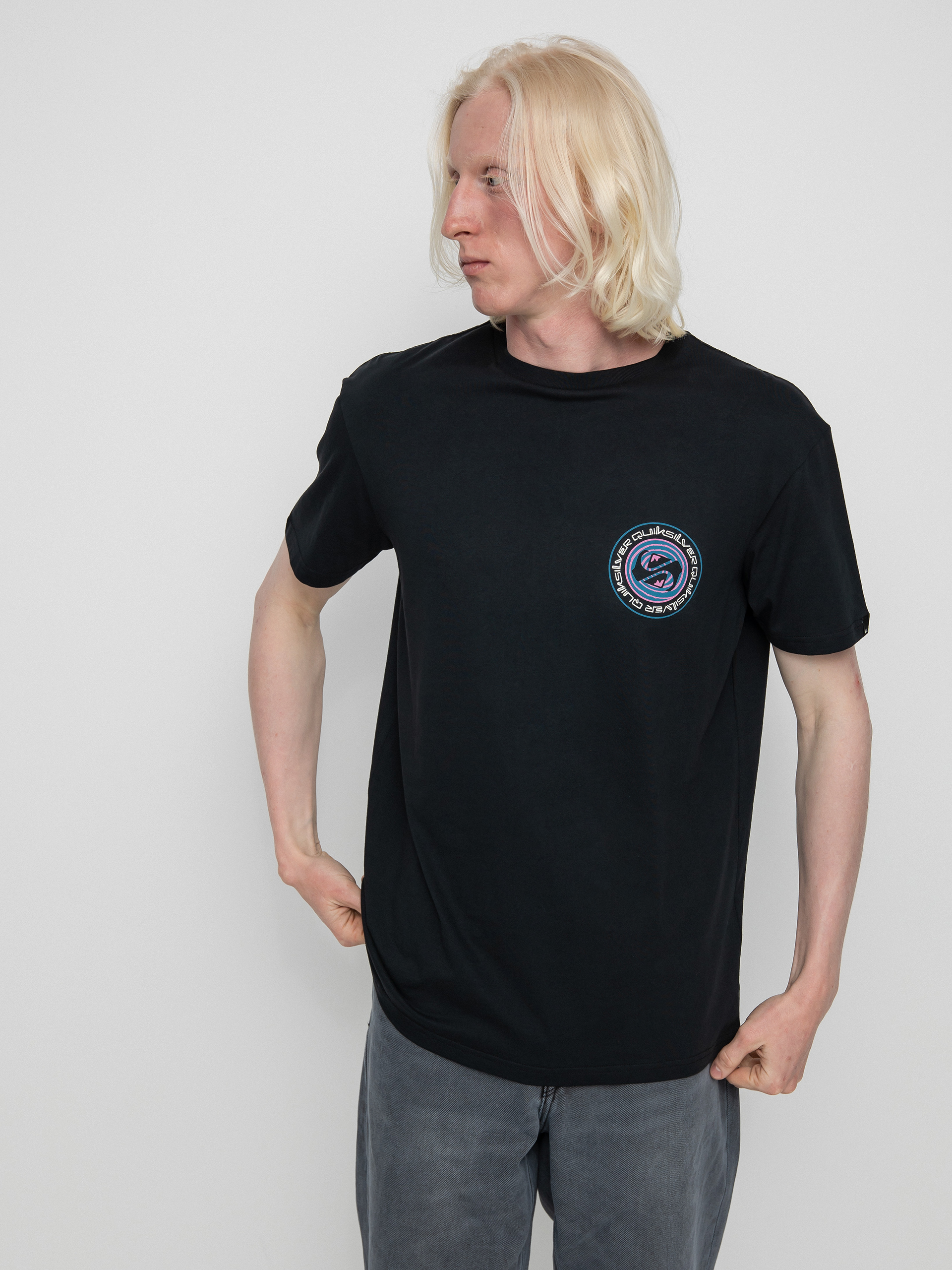 T-shirt Quiksilver Circle Game (black)