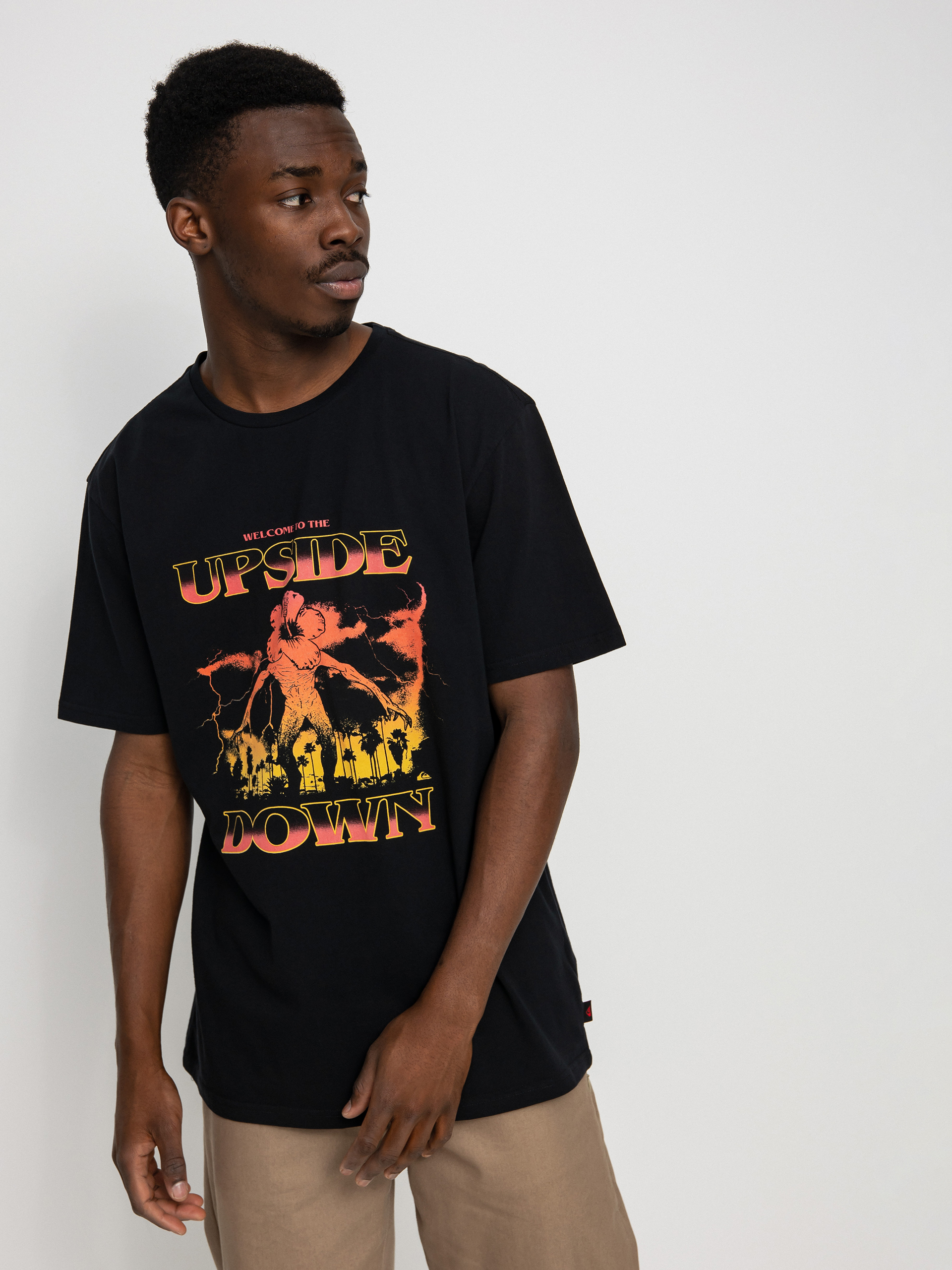 T-shirt Quiksilver X Stranger Things Welcome (black)