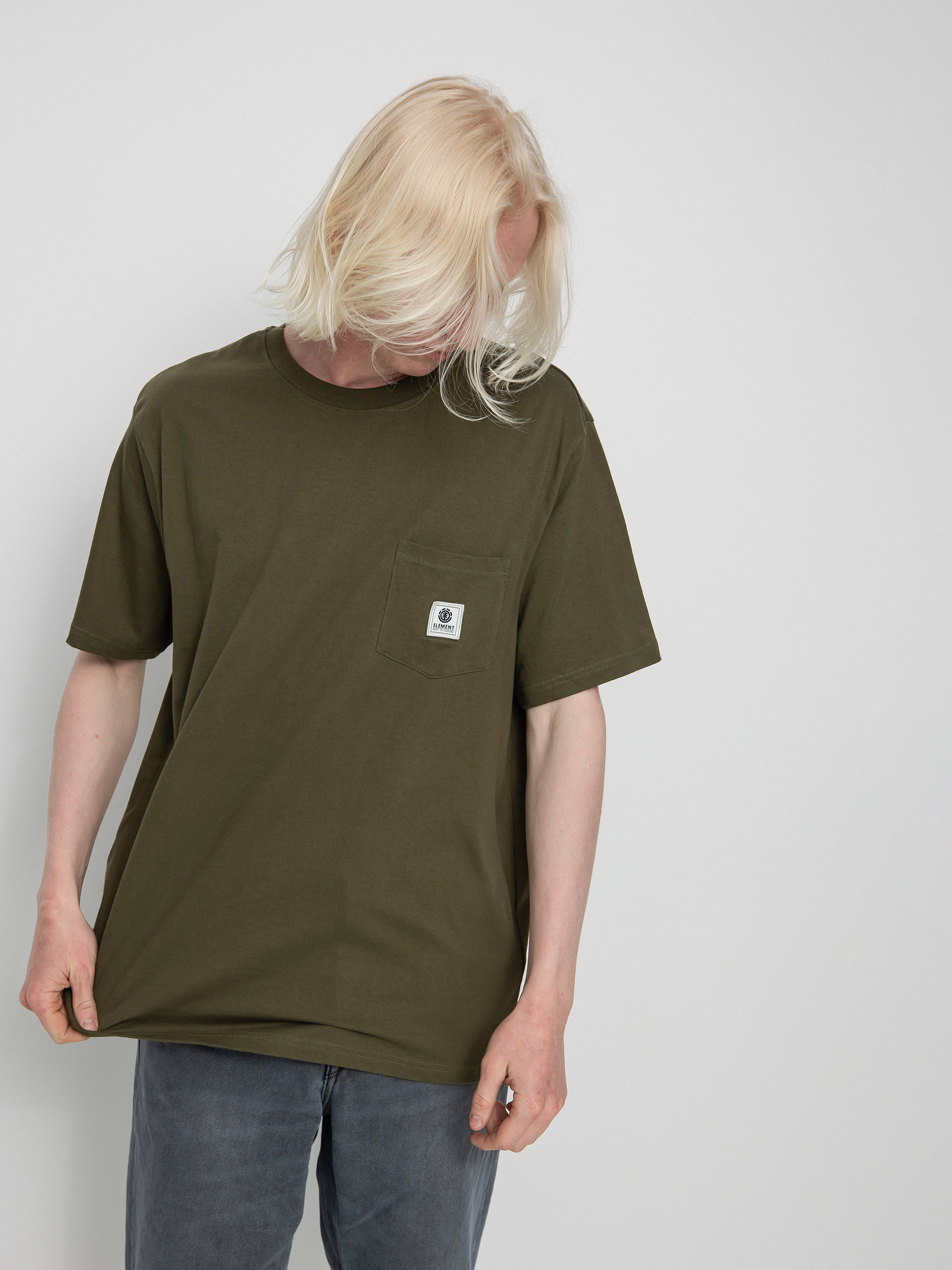 T-shirt Element Basic Pocket Label (army)