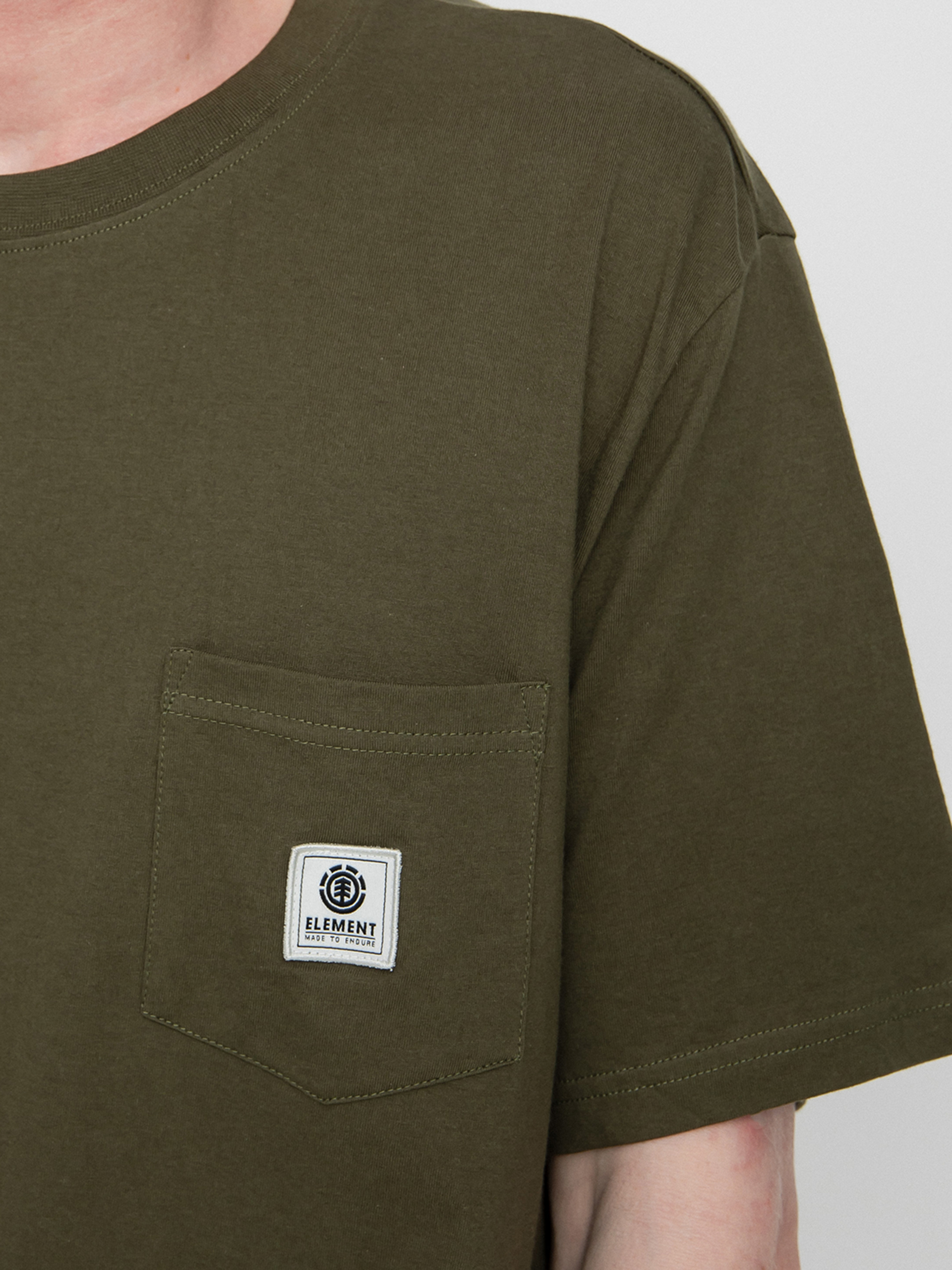T-shirt Element Basic Pocket Label (army)