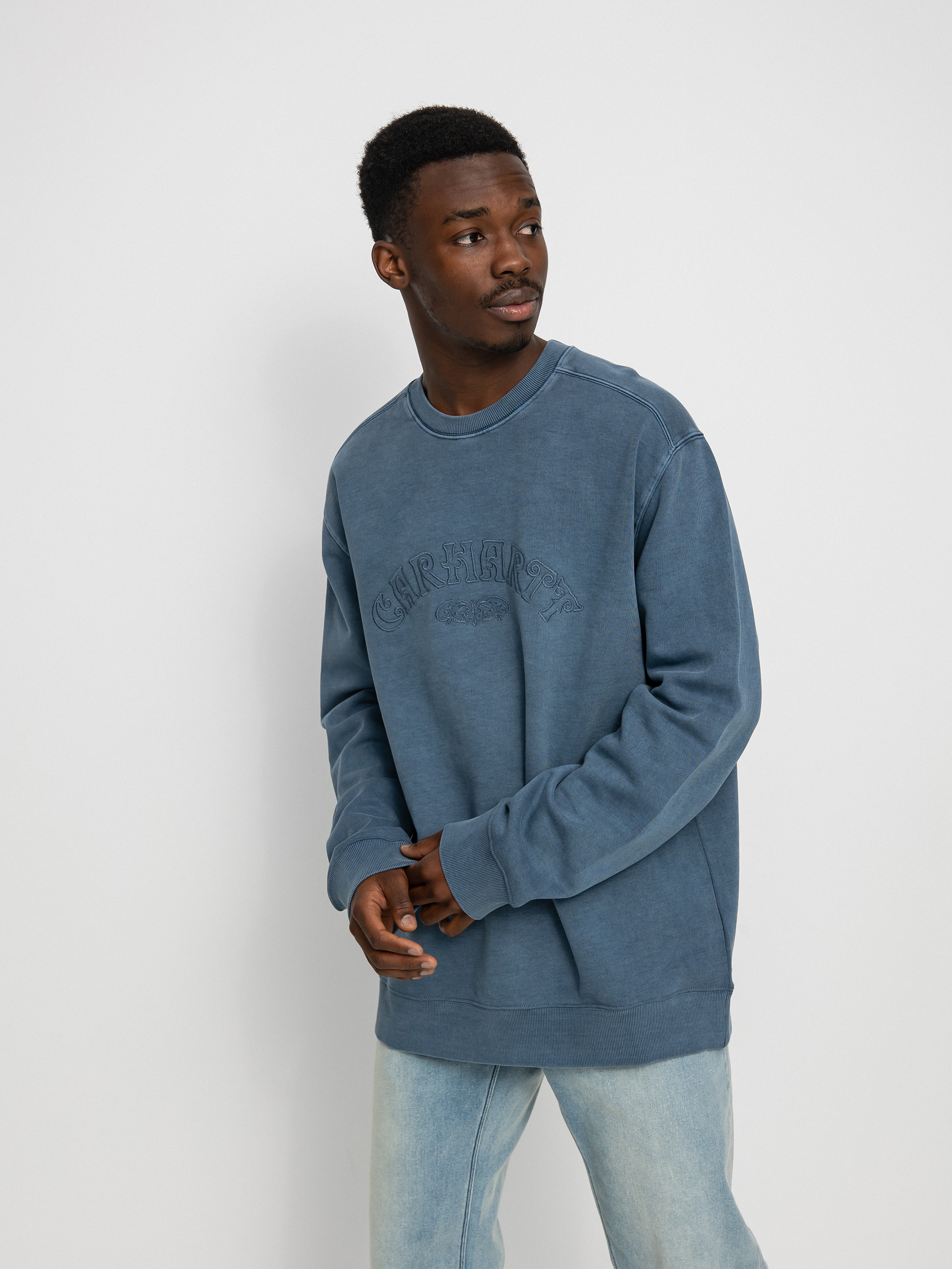 Bluza Carhartt WIP Verse Script (storm blue)