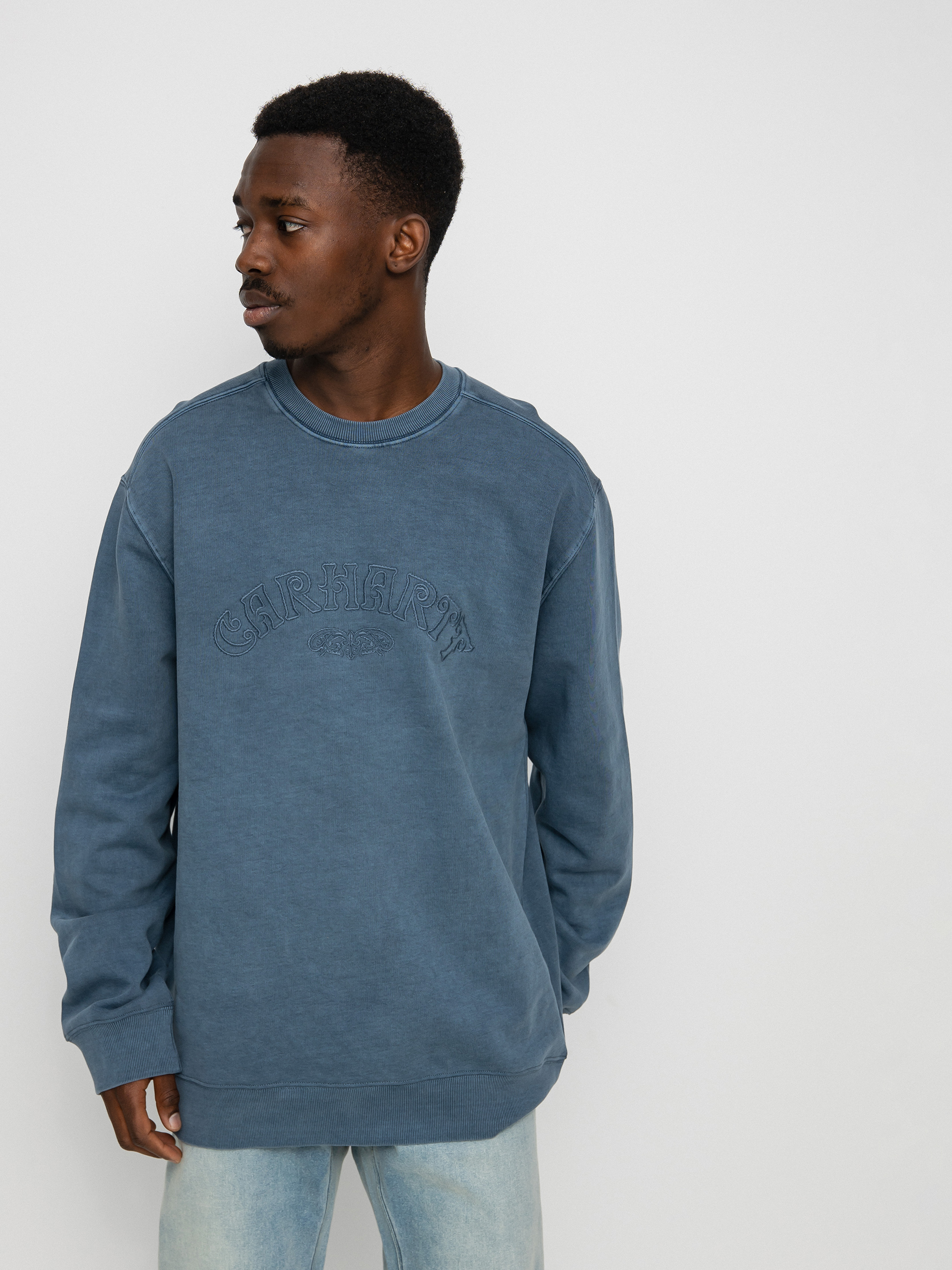Bluza Carhartt WIP Verse Script (storm blue)