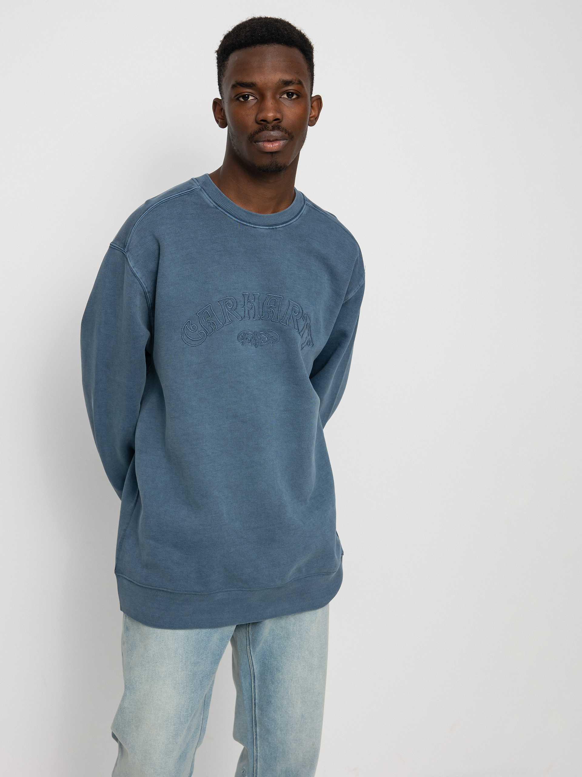 Bluza Carhartt WIP Verse Script (storm blue)