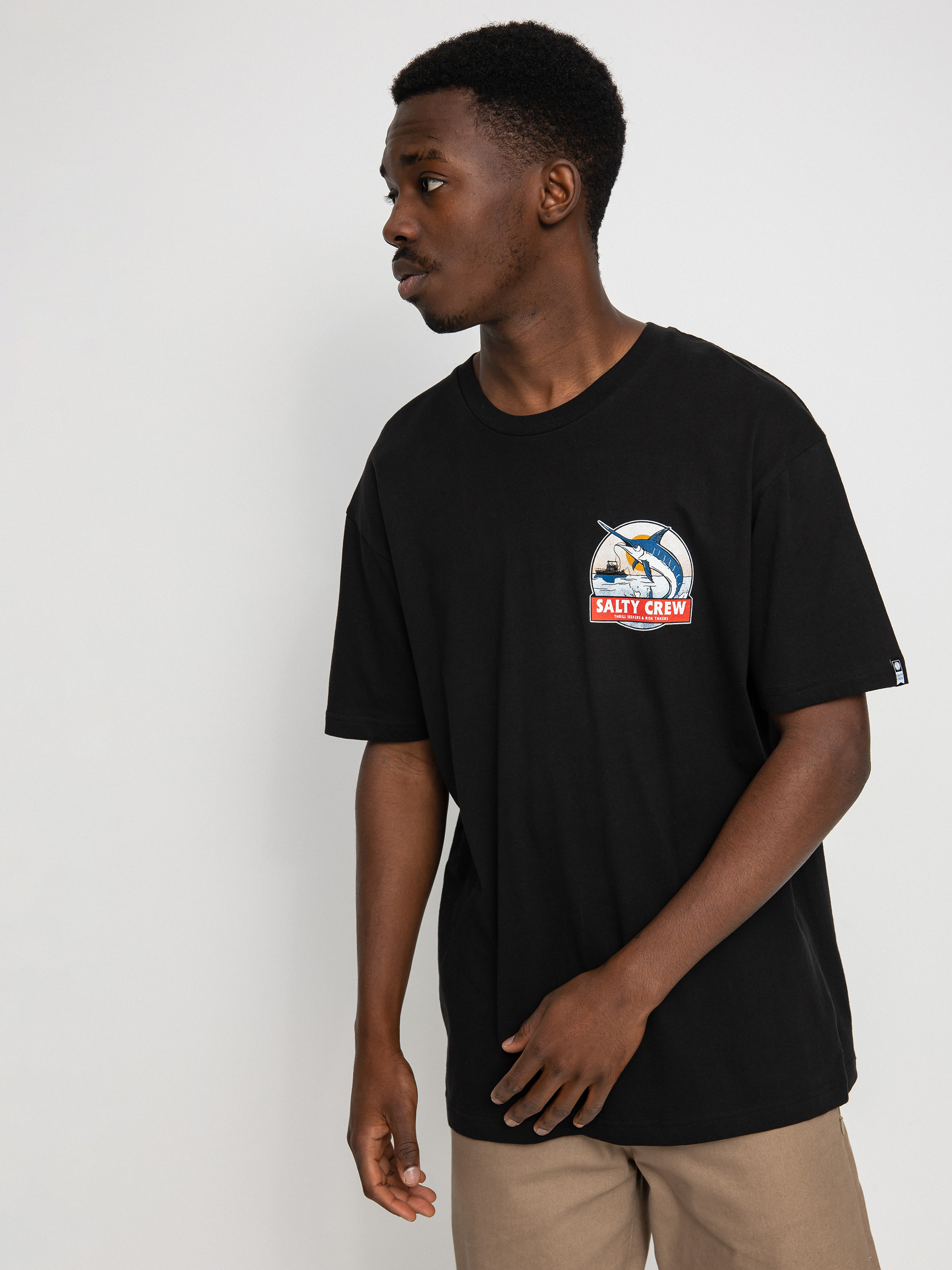 T-shirt Salty Crew Deep Drop (black)