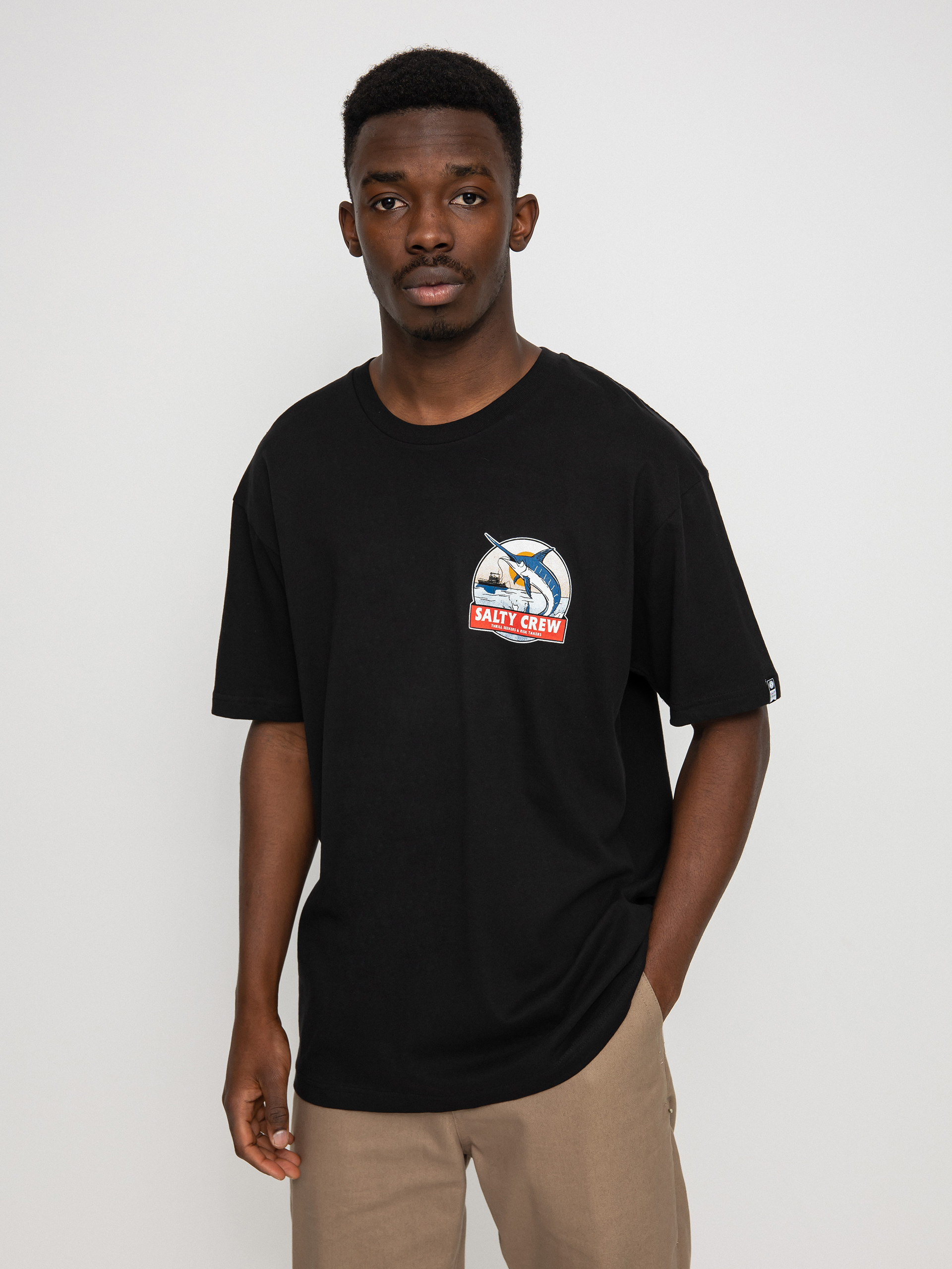 T-shirt Salty Crew Deep Drop (black)
