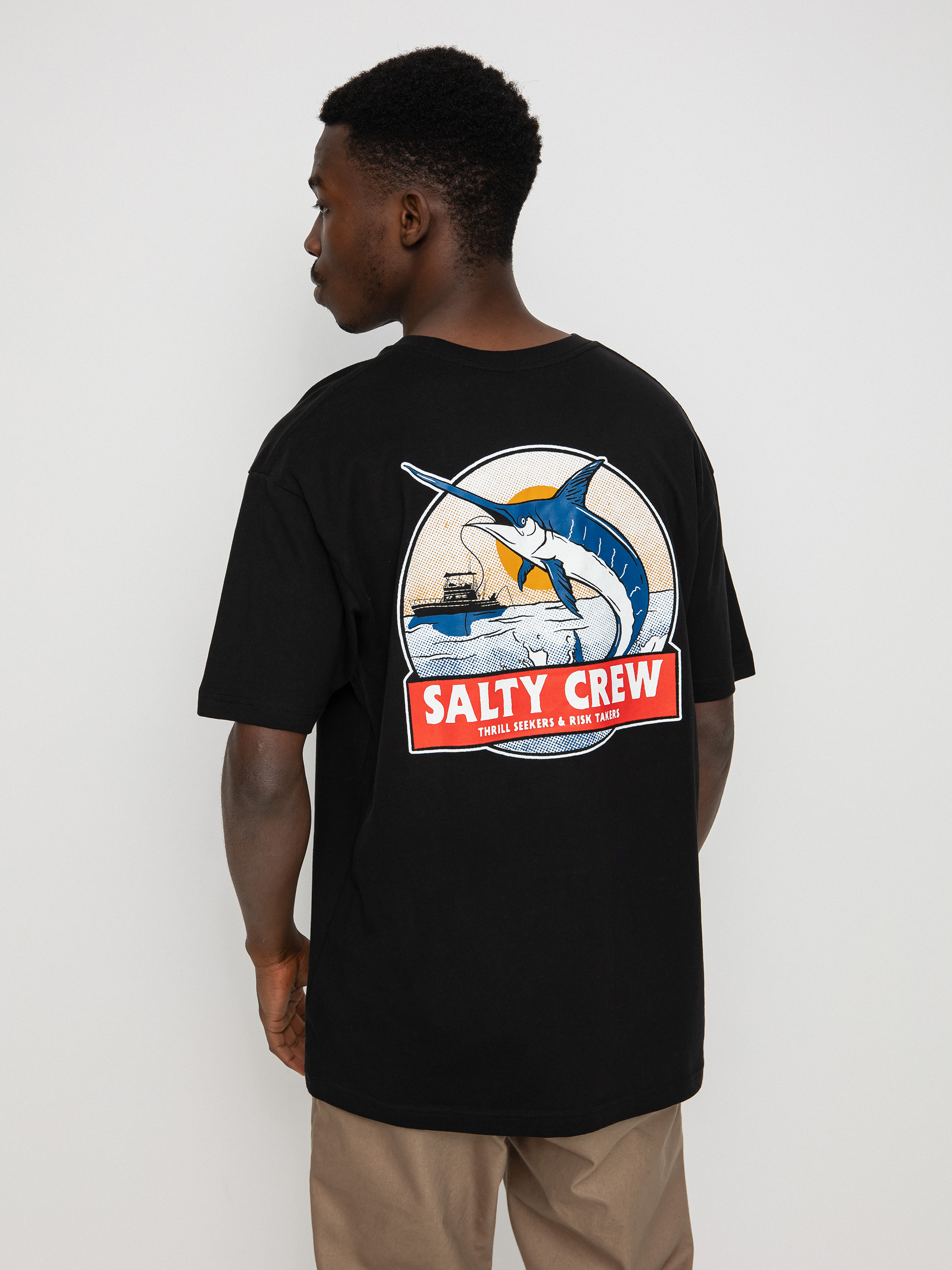 T-shirt Salty Crew Deep Drop (black)