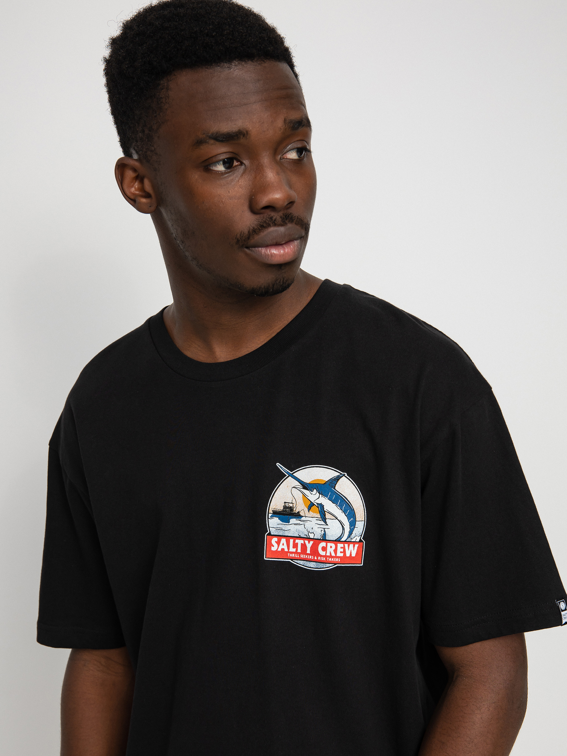 T-shirt Salty Crew Deep Drop (black)
