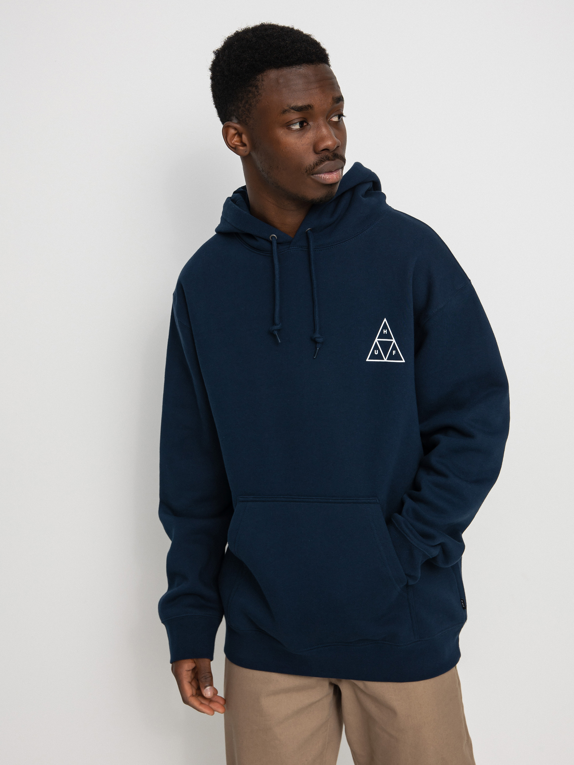 Bluza z kapturem HUF Essentials Triple Triangle HD (navy)
