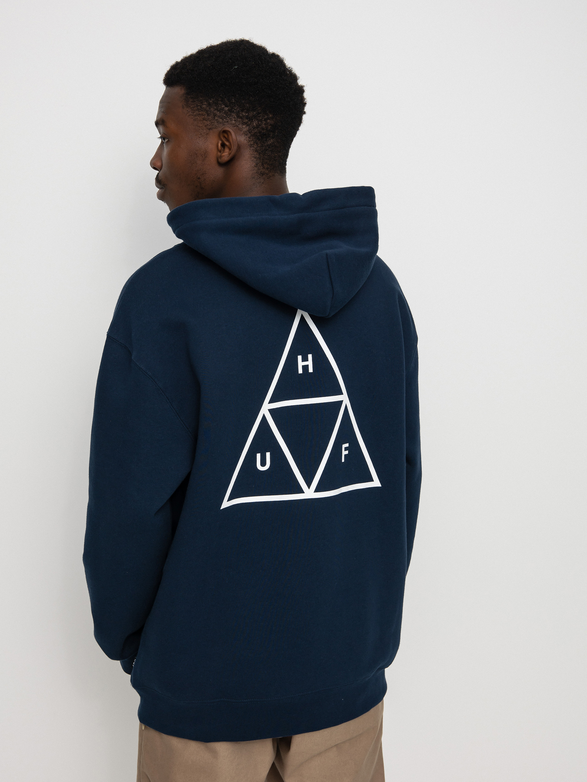 Bluza z kapturem HUF Essentials Triple Triangle HD (navy)