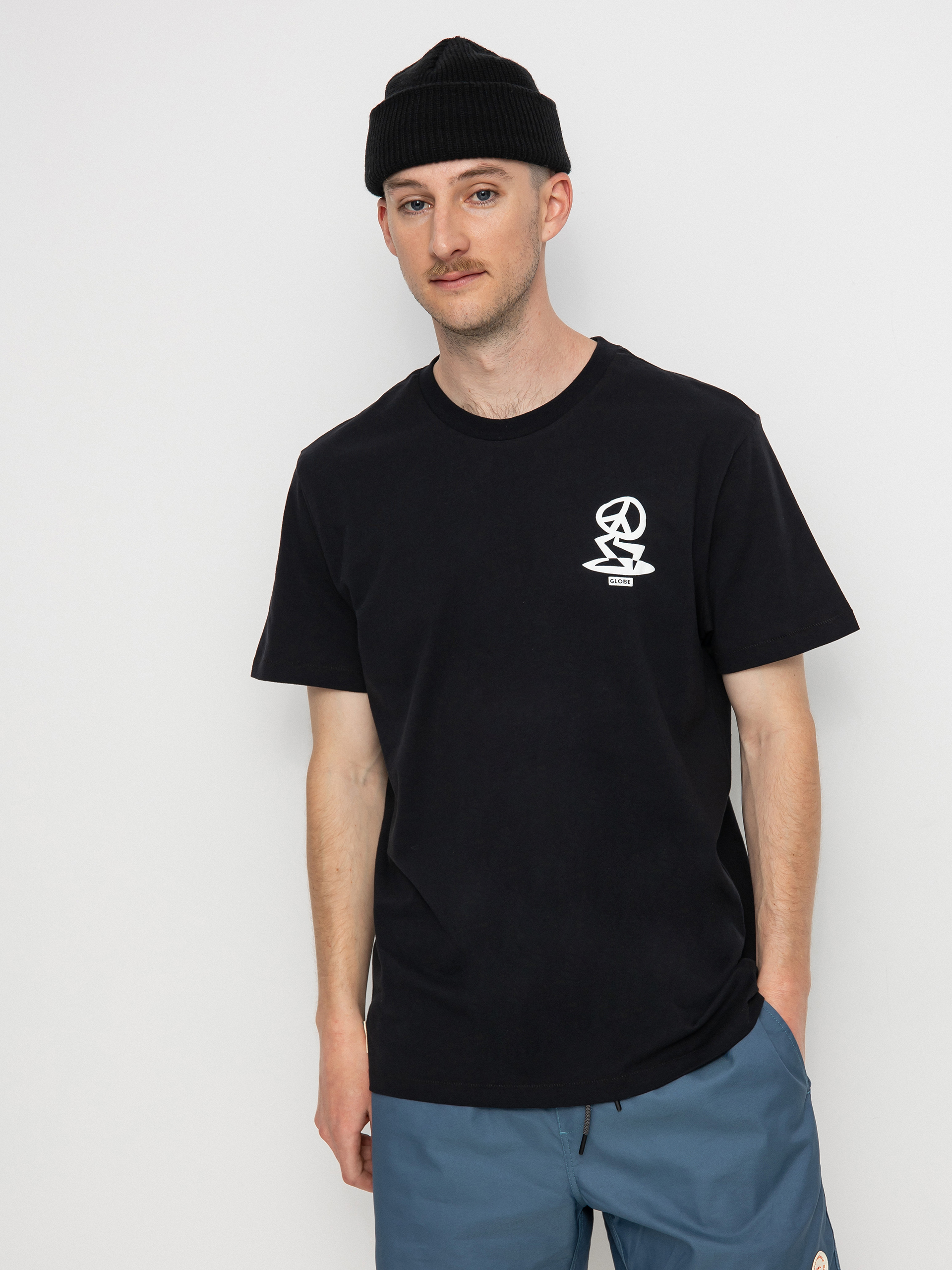 T-shirt Globe Peace Man (black)