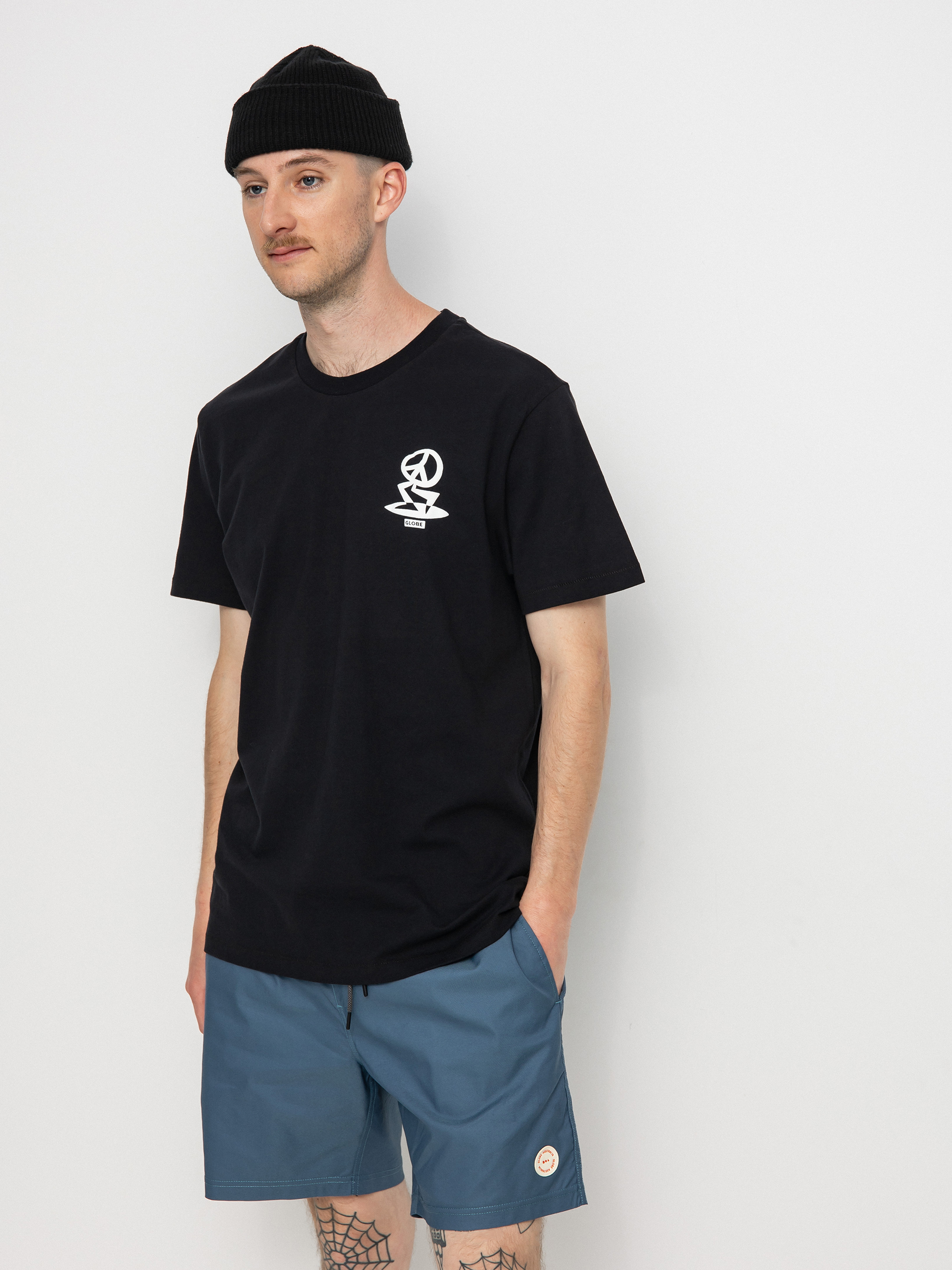 T-shirt Globe Peace Man (black)