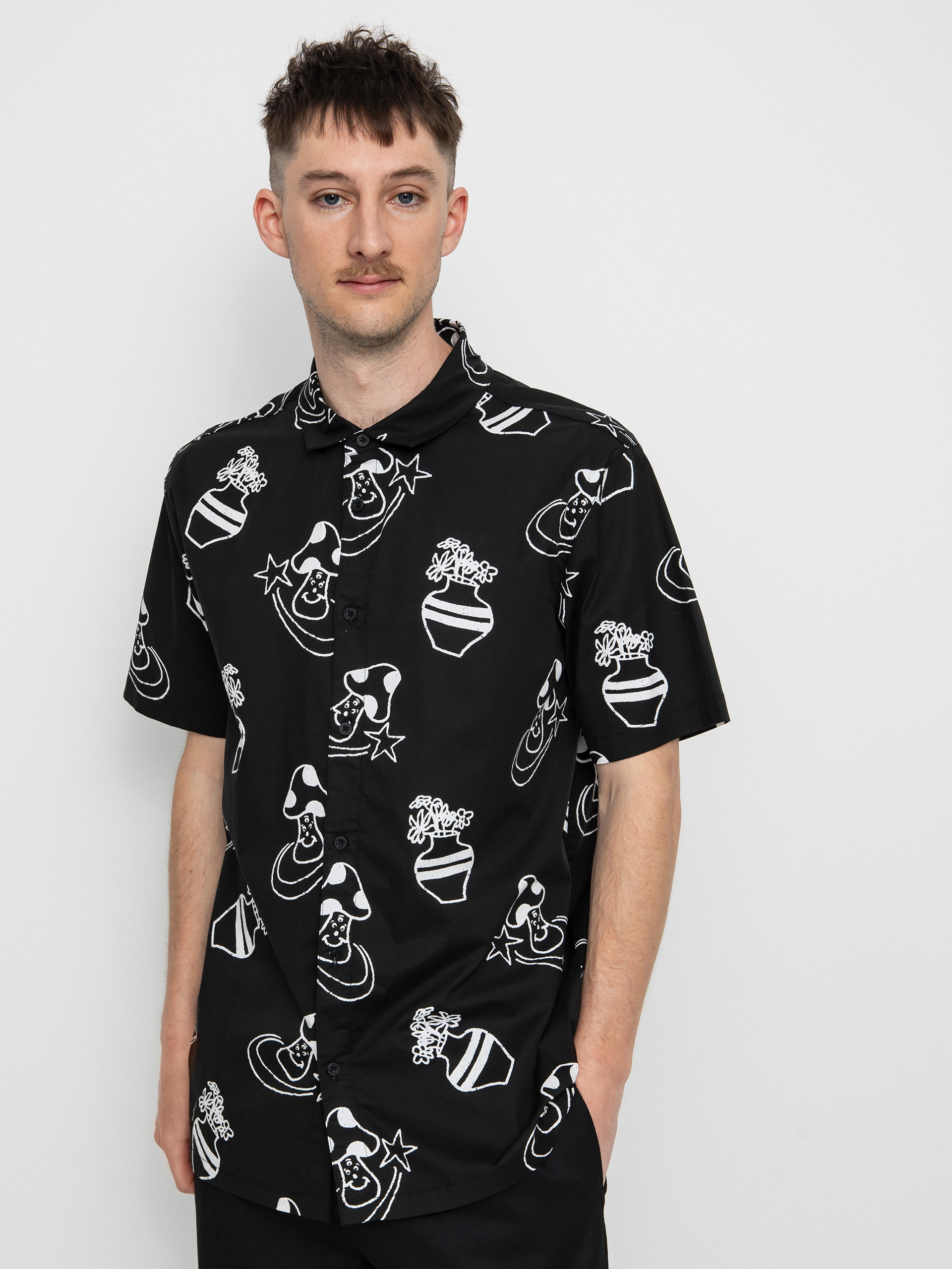 Koszula Globe Underground Holiday (black)