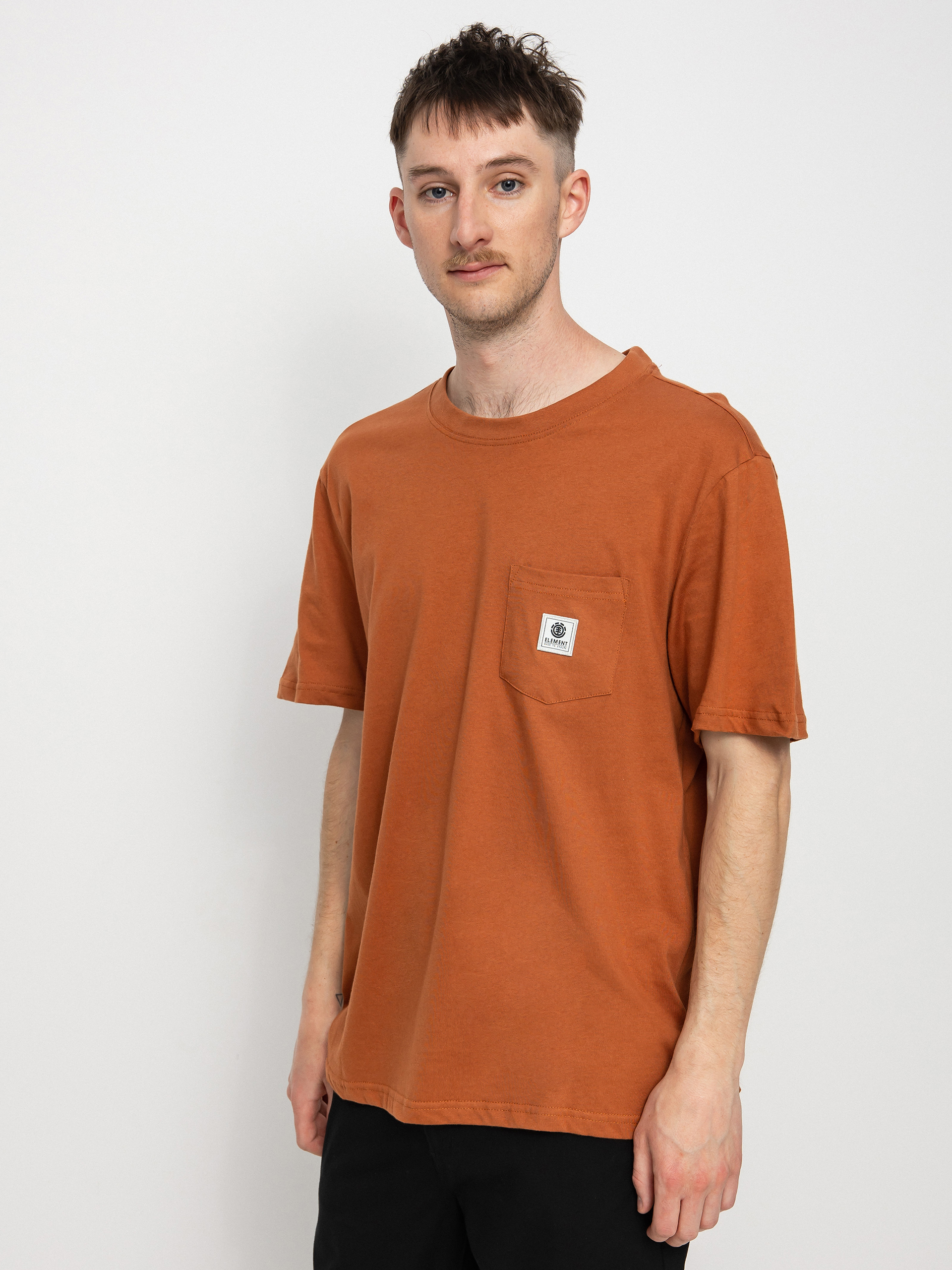 T-shirt Element Basic Pocket Label (mocha bisque)