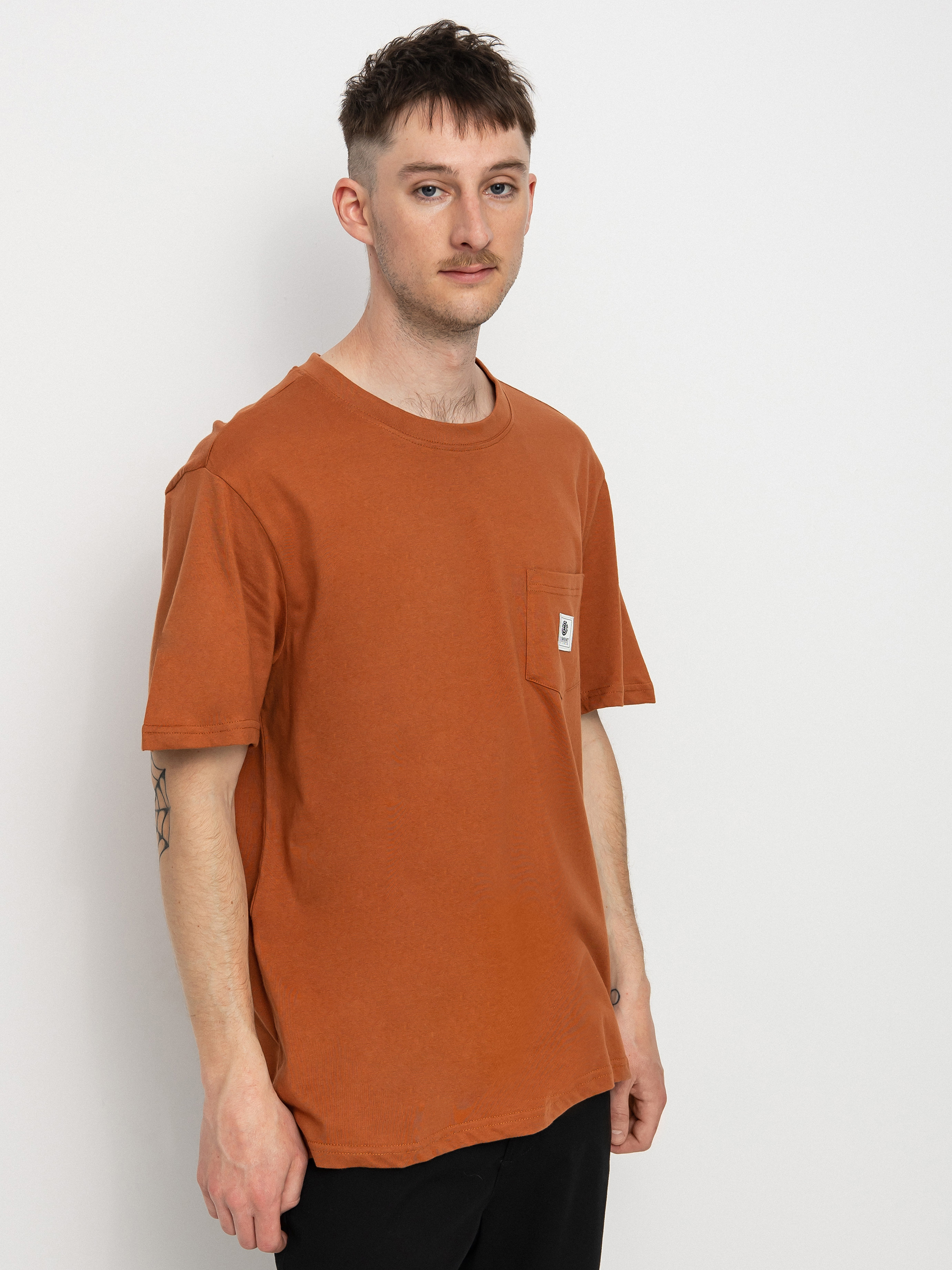 T-shirt Element Basic Pocket Label (mocha bisque)