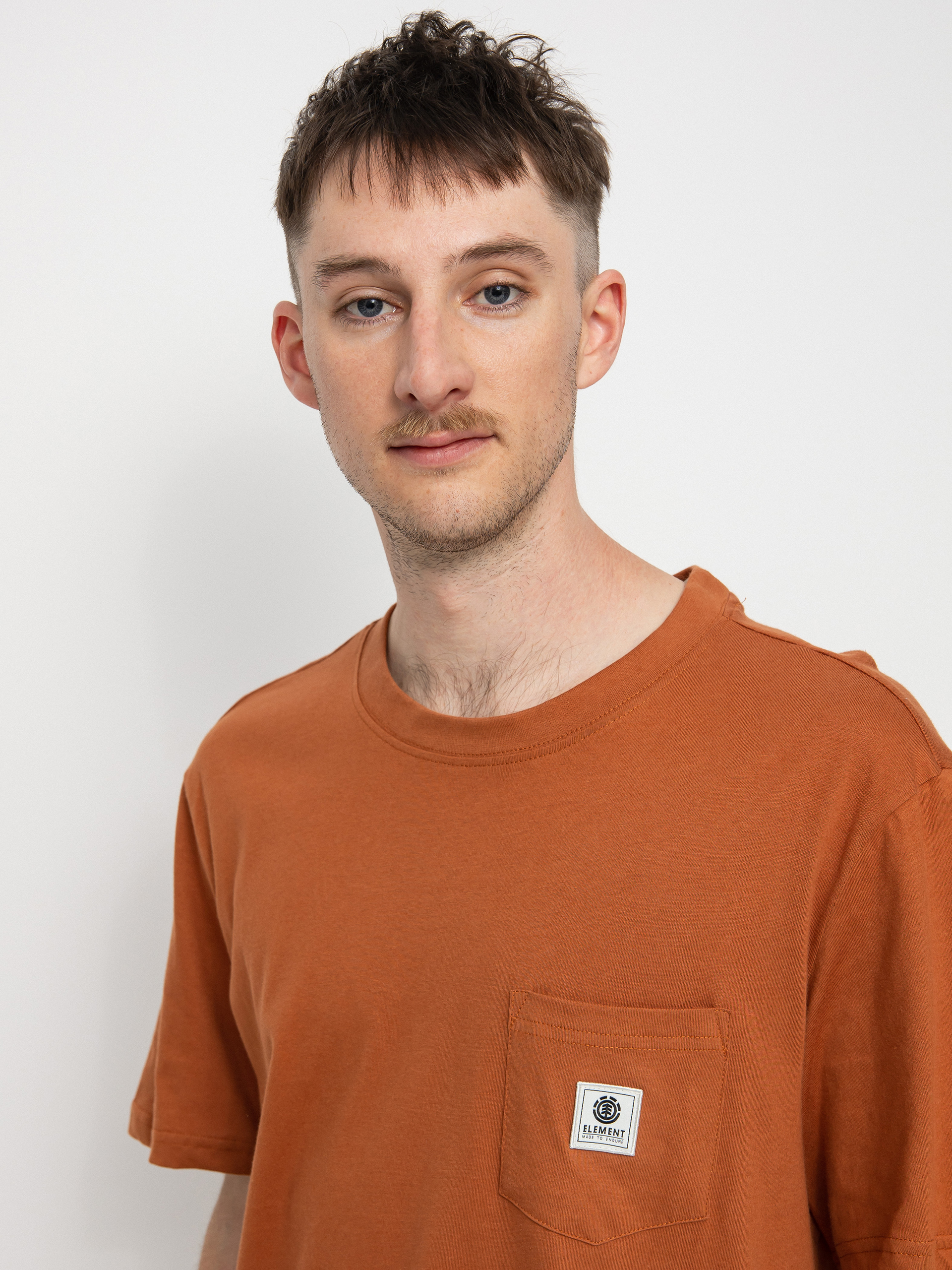 T-shirt Element Basic Pocket Label (mocha bisque)