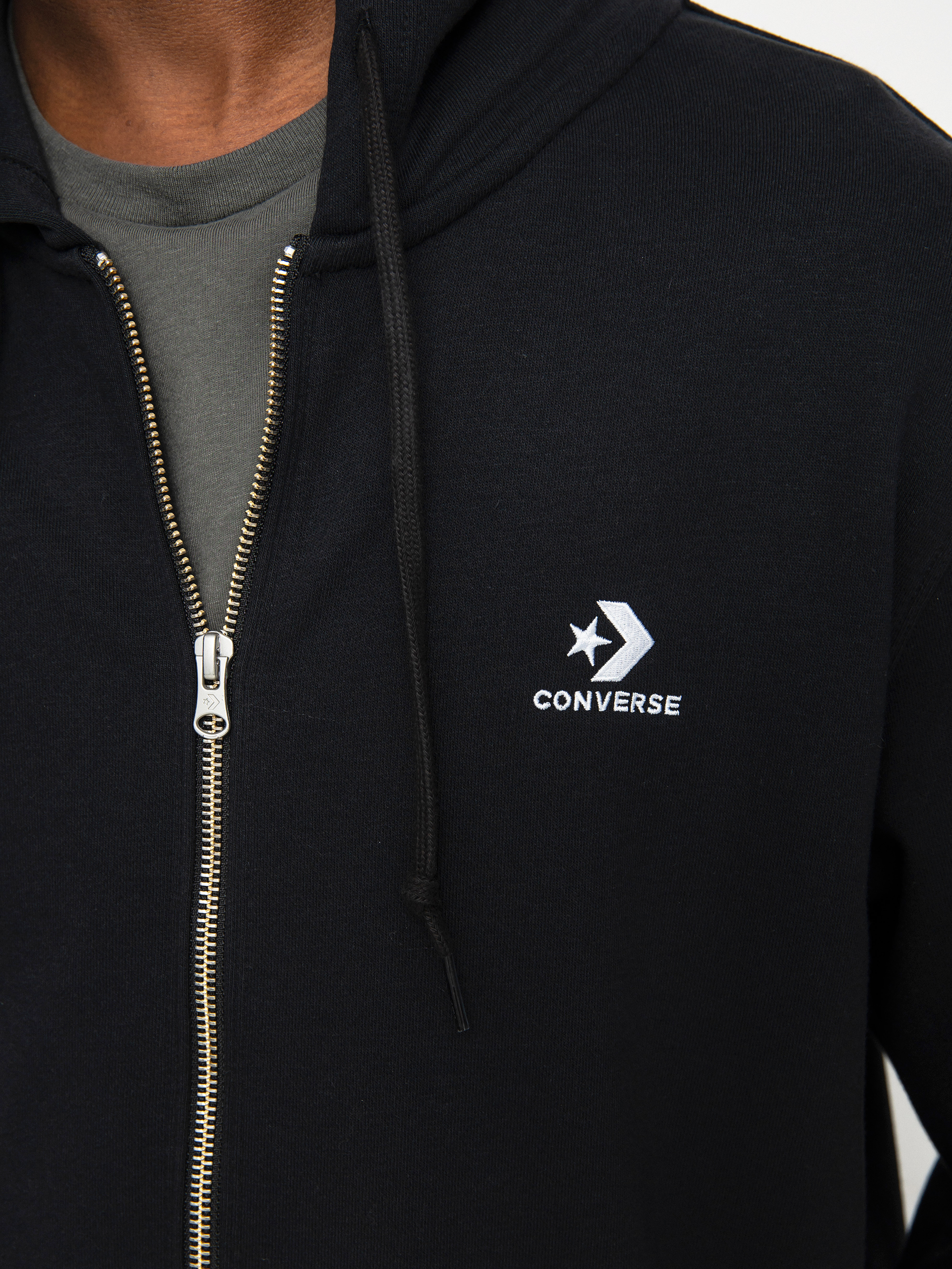 Bluza z kapturem Converse Emb Ft ZHD (converse black)