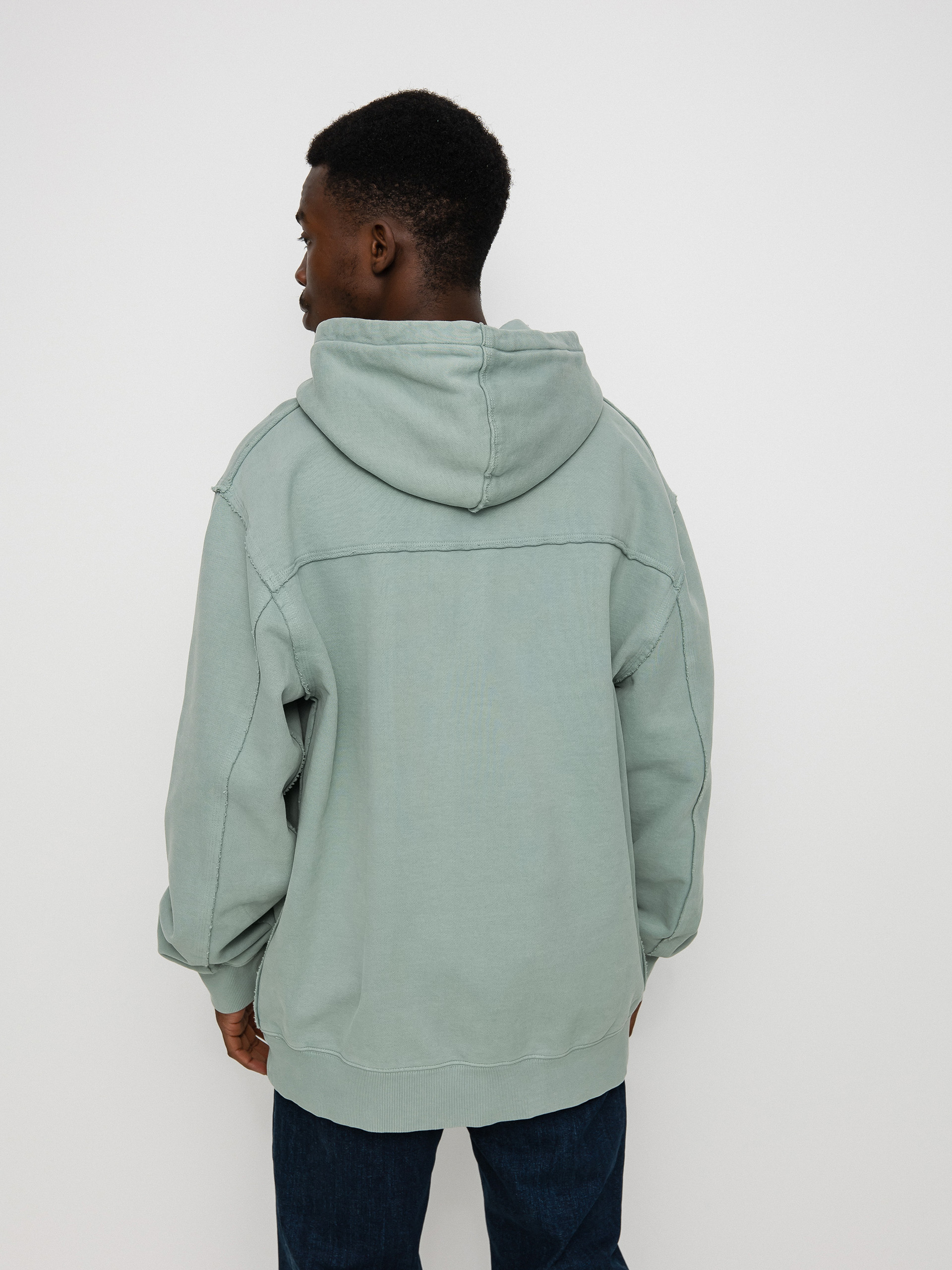Bluza z kapturem Carhartt WIP Marfa HD (misty sage)