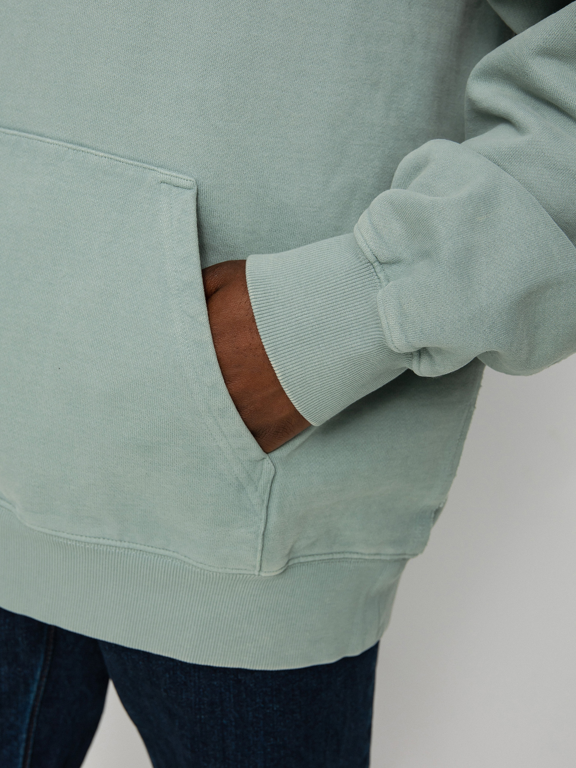 Bluza z kapturem Carhartt WIP Marfa HD (misty sage)