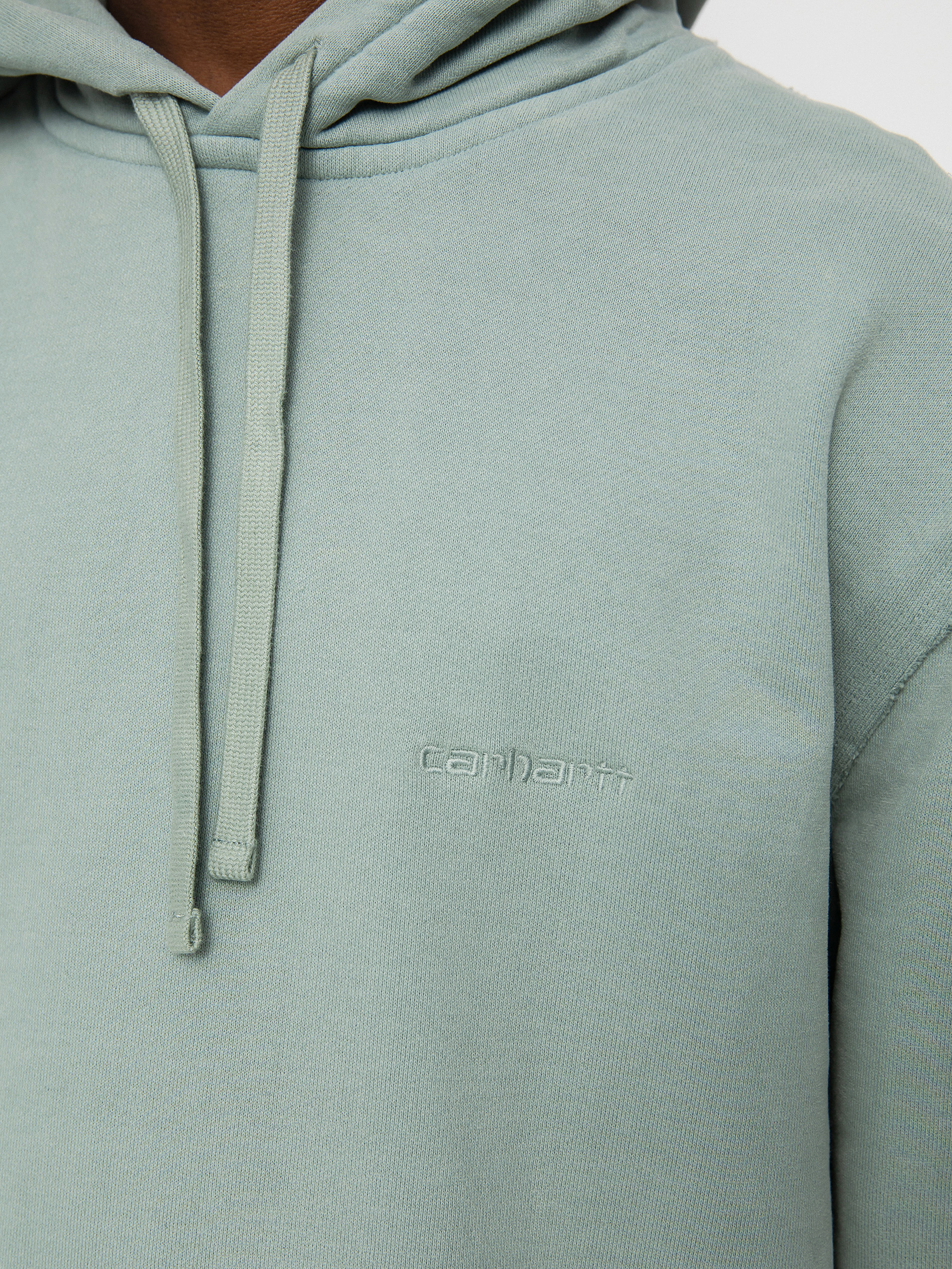Bluza z kapturem Carhartt WIP Marfa HD (misty sage)