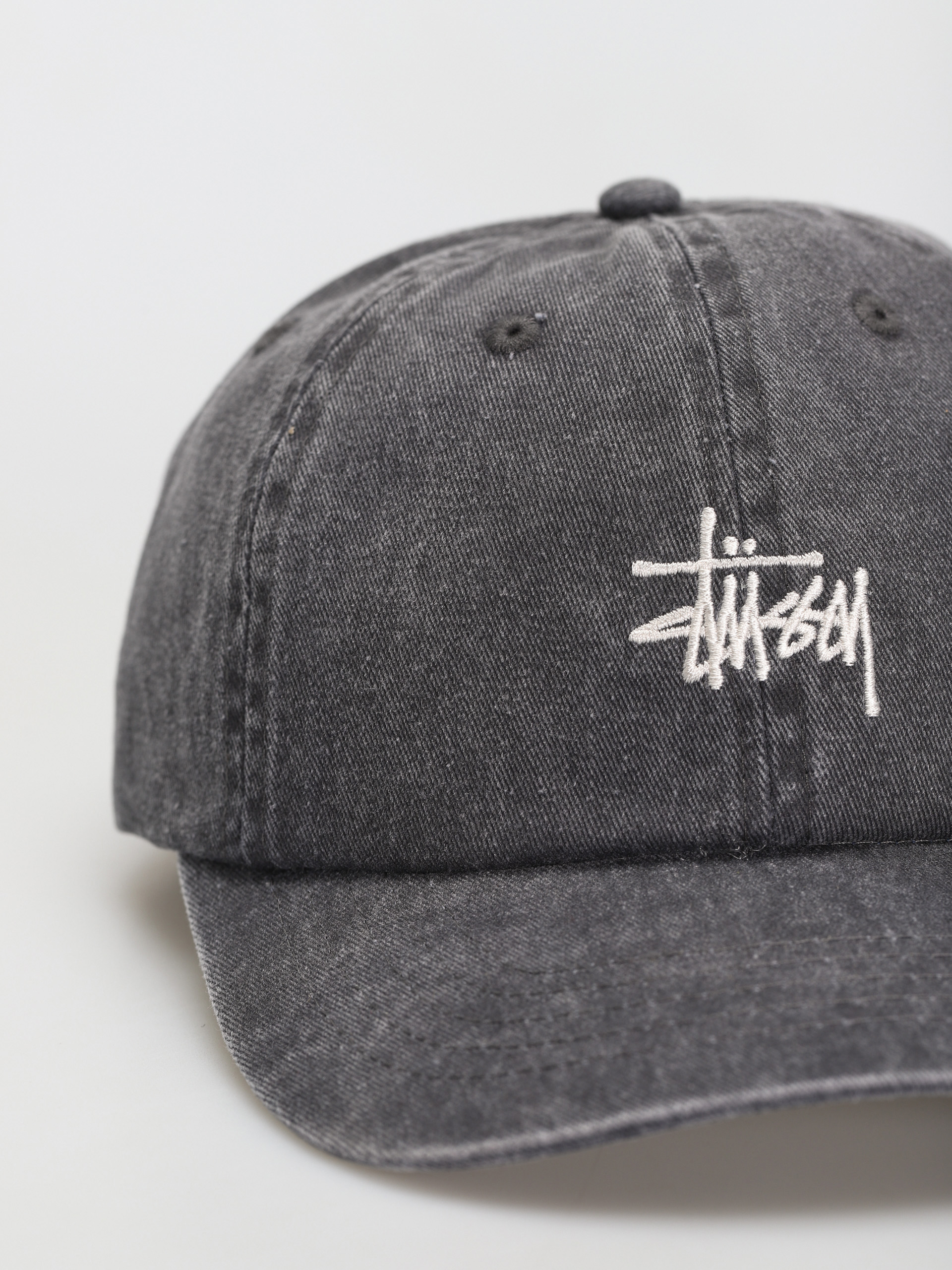 Czapka z daszkiem Stussy Washed Stock Low Pro (charcoal)