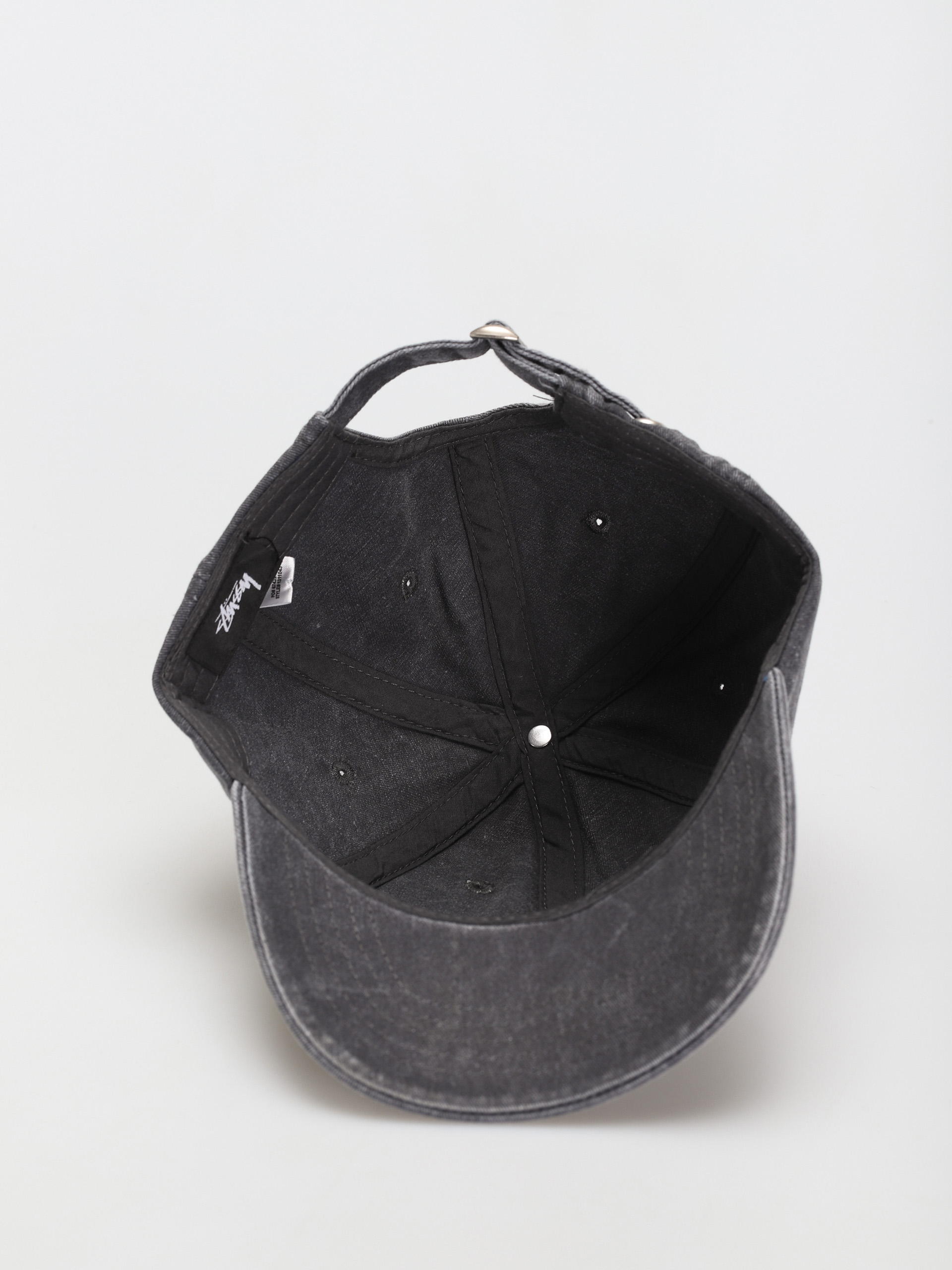 Czapka z daszkiem Stussy Washed Stock Low Pro (charcoal)