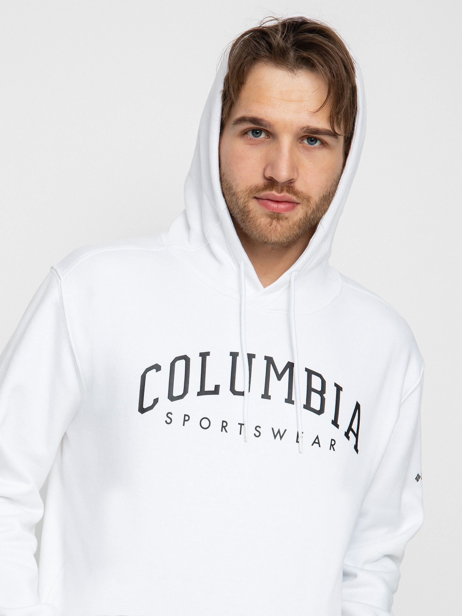 Bluza z kapturem Columbia Basic Logo HD (white)