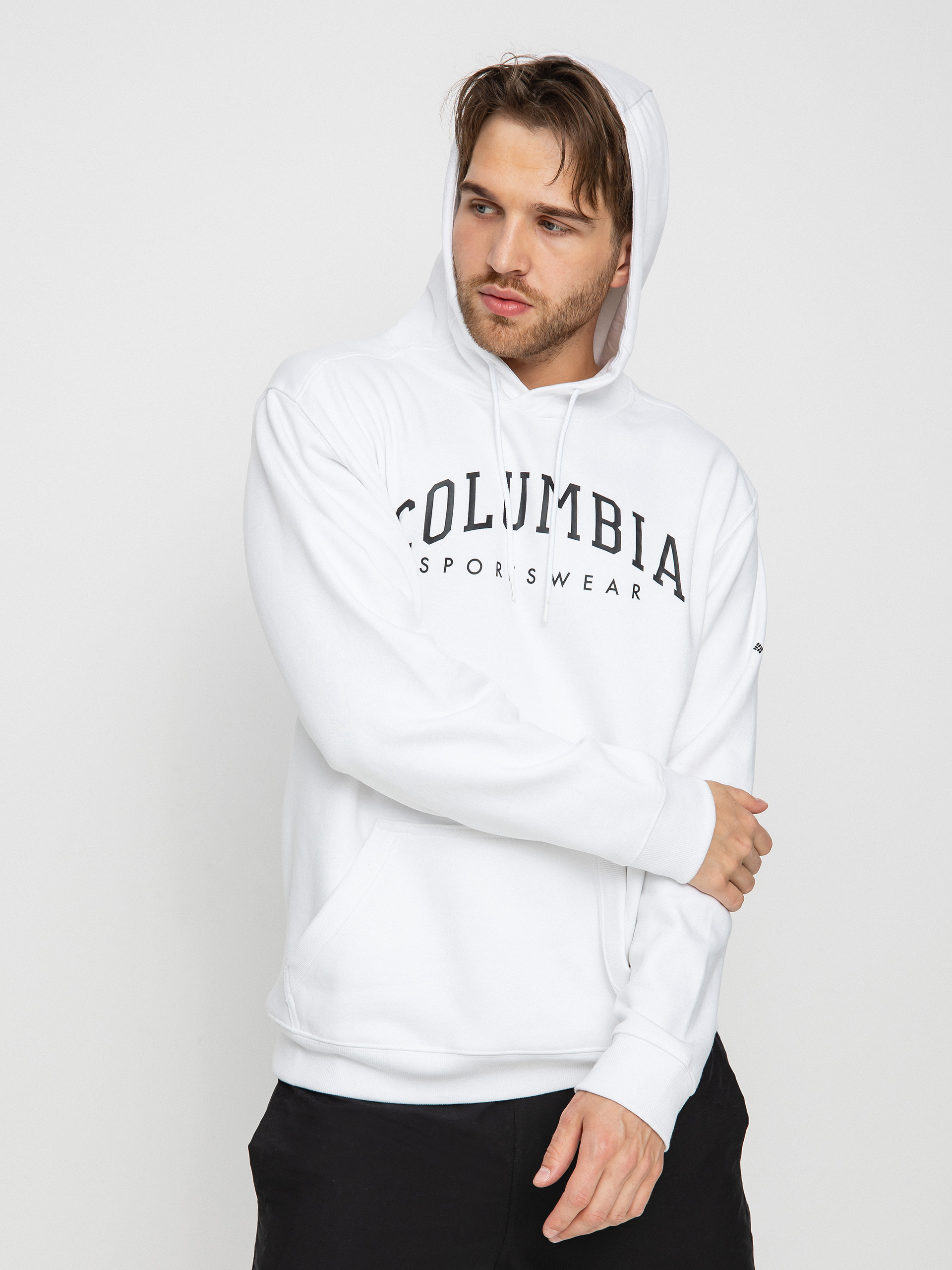 Bluza z kapturem Columbia Basic Logo HD (white)