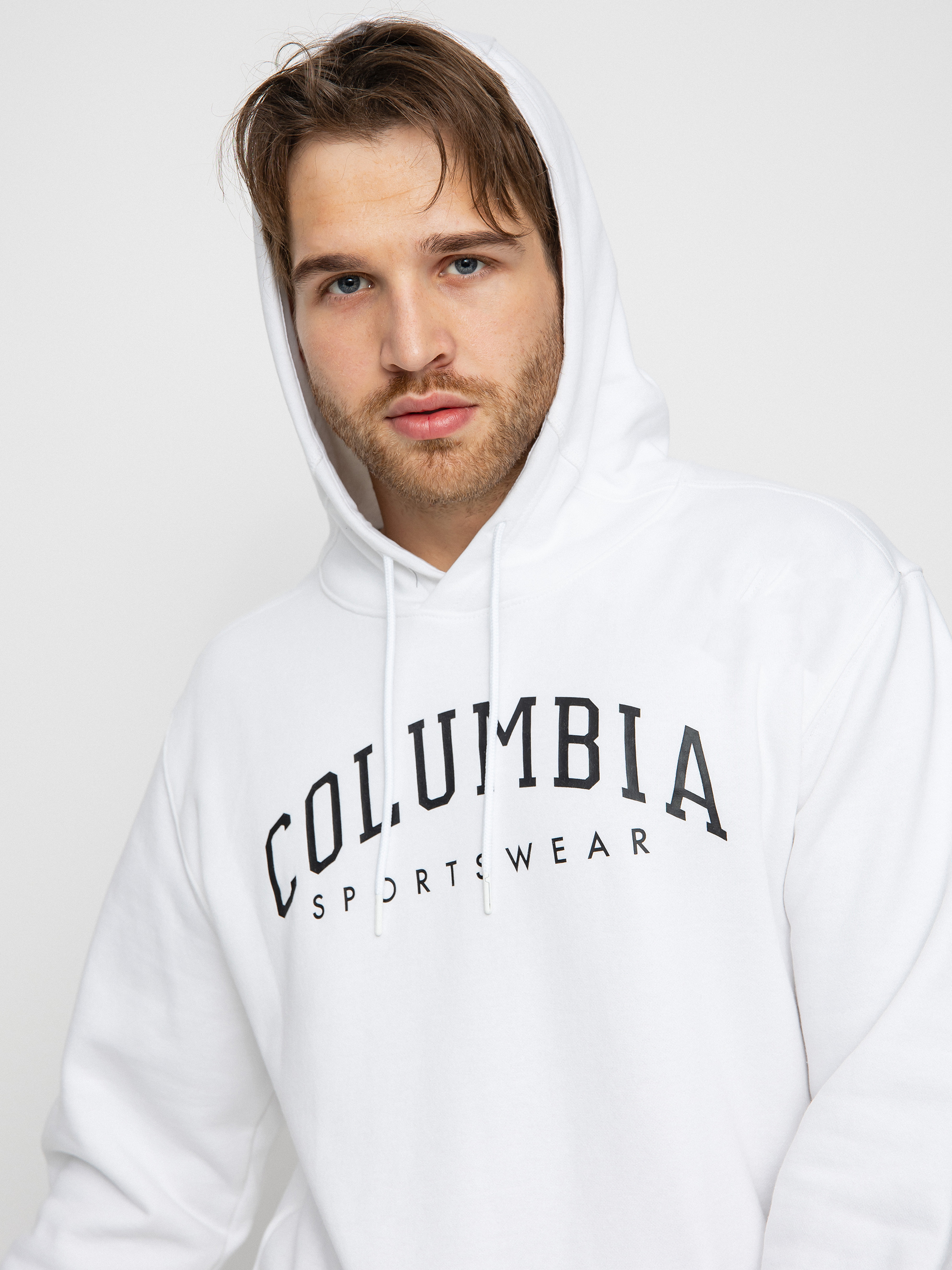 Bluza z kapturem Columbia Basic Logo HD (white)