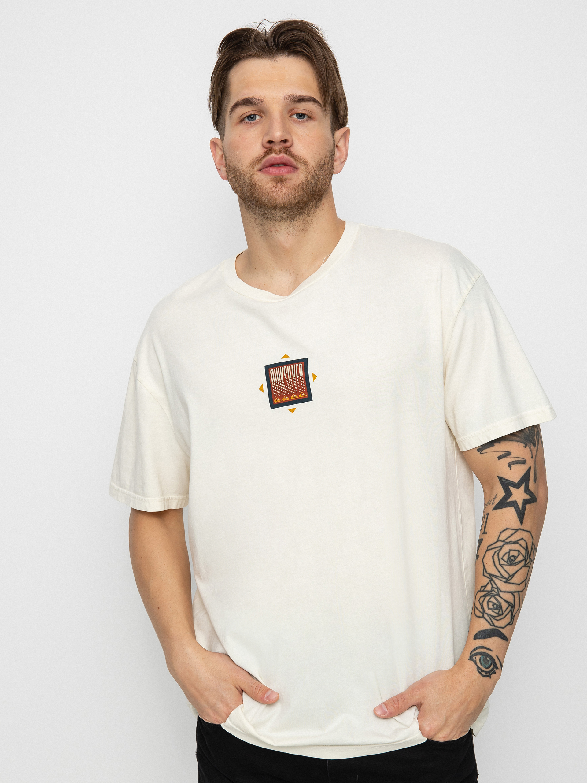 T-shirt Quiksilver Mountain Rise (antique white)