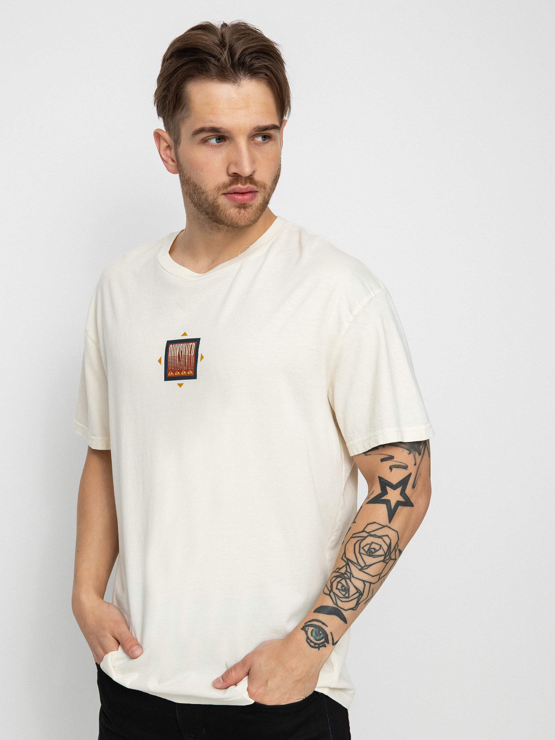 T-shirt Quiksilver Mountain Rise (antique white)