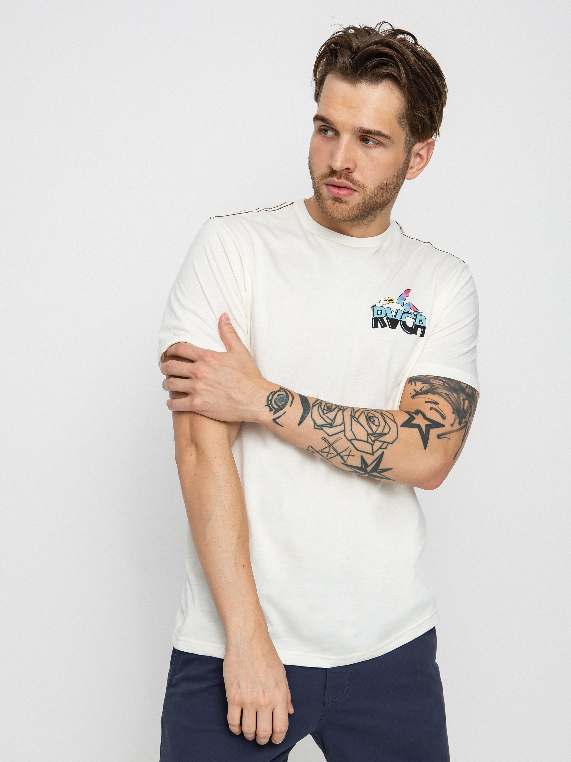 T-shirt RVCA Pool Party 4409 (antique white)