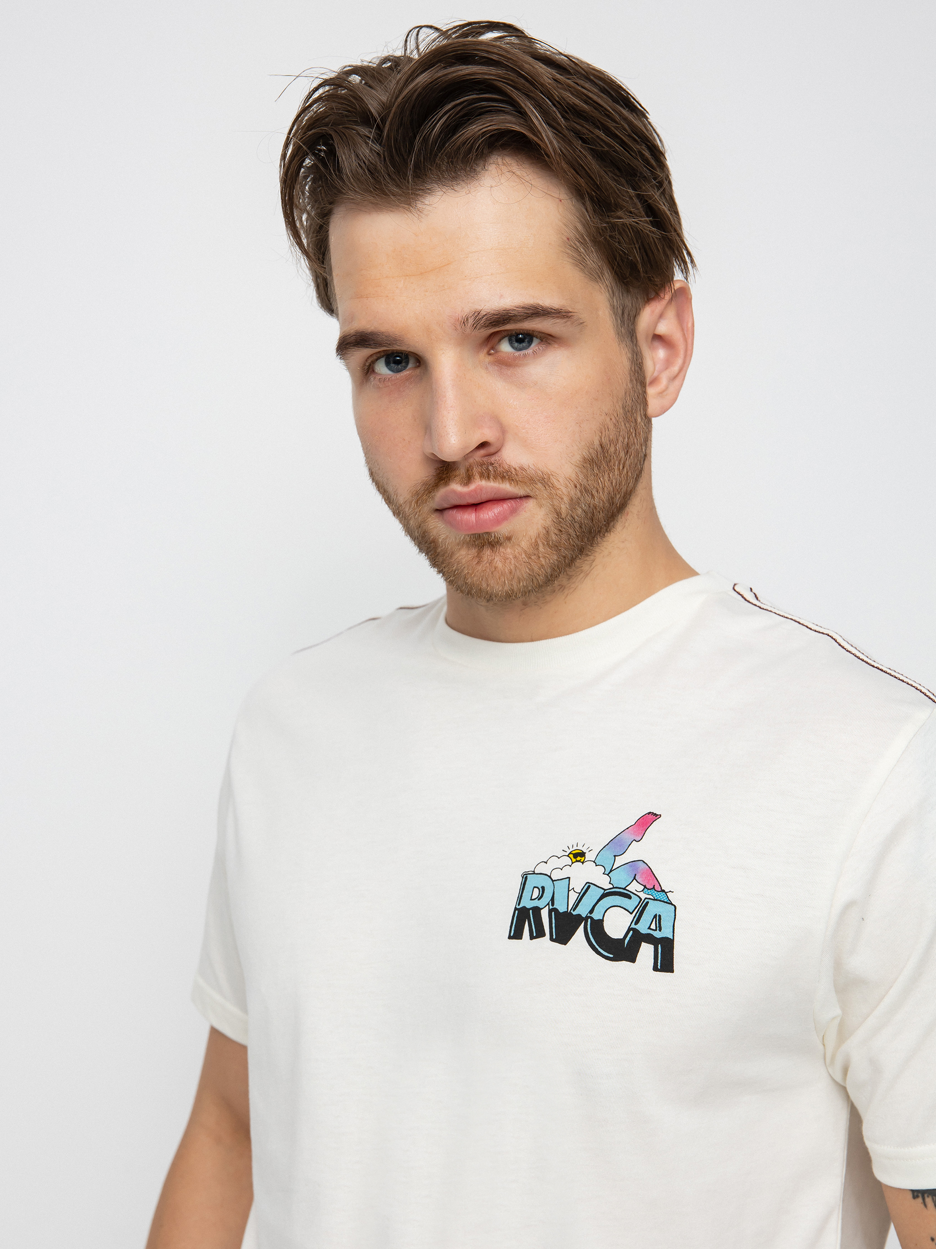 T-shirt RVCA Pool Party 4409 (antique white)