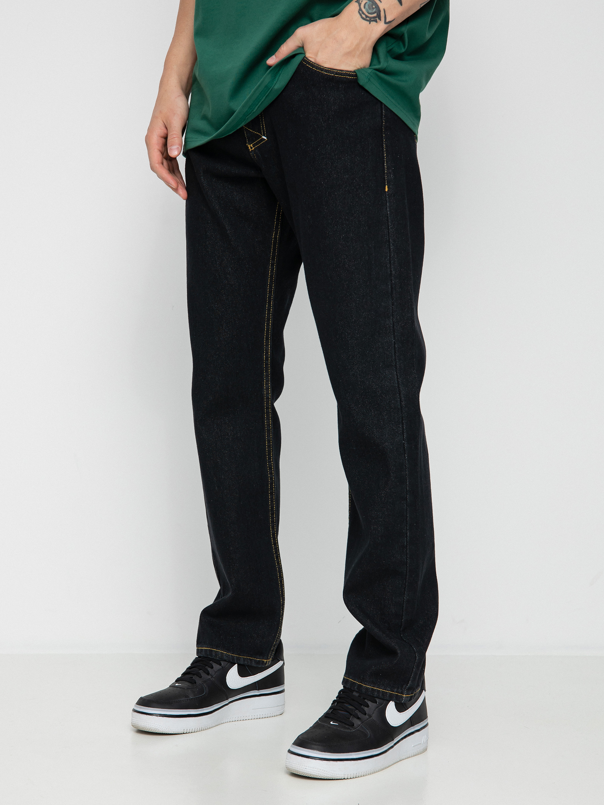 Spodnie MassDnm Base Jeans Regular Fit (black rinse)