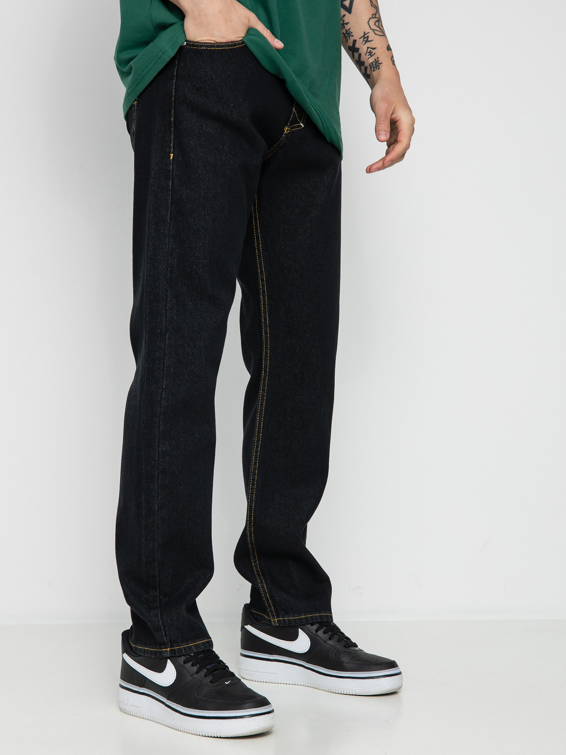 Spodnie MassDnm Base Jeans Regular Fit (black rinse)