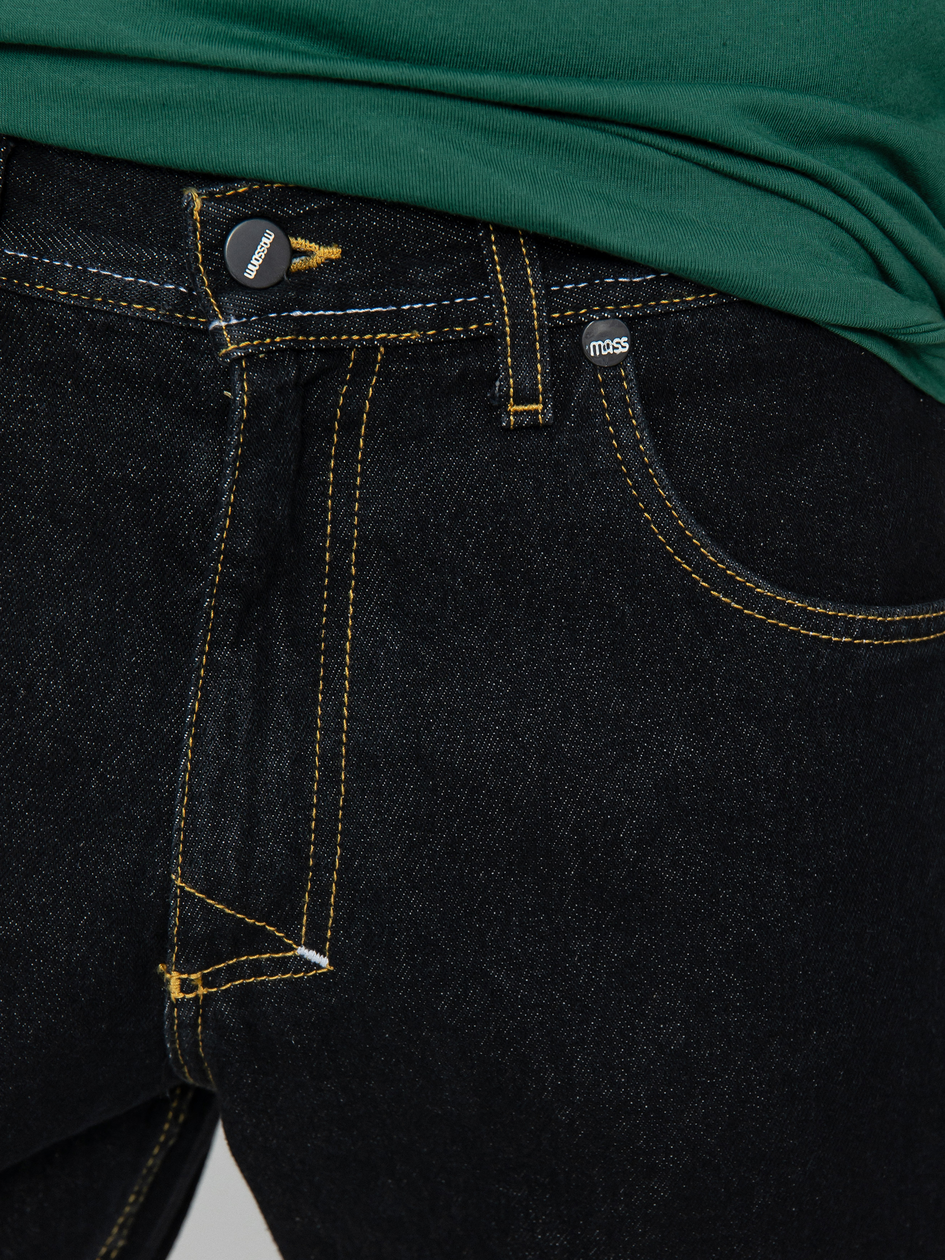 Spodnie MassDnm Base Jeans Regular Fit (black rinse)