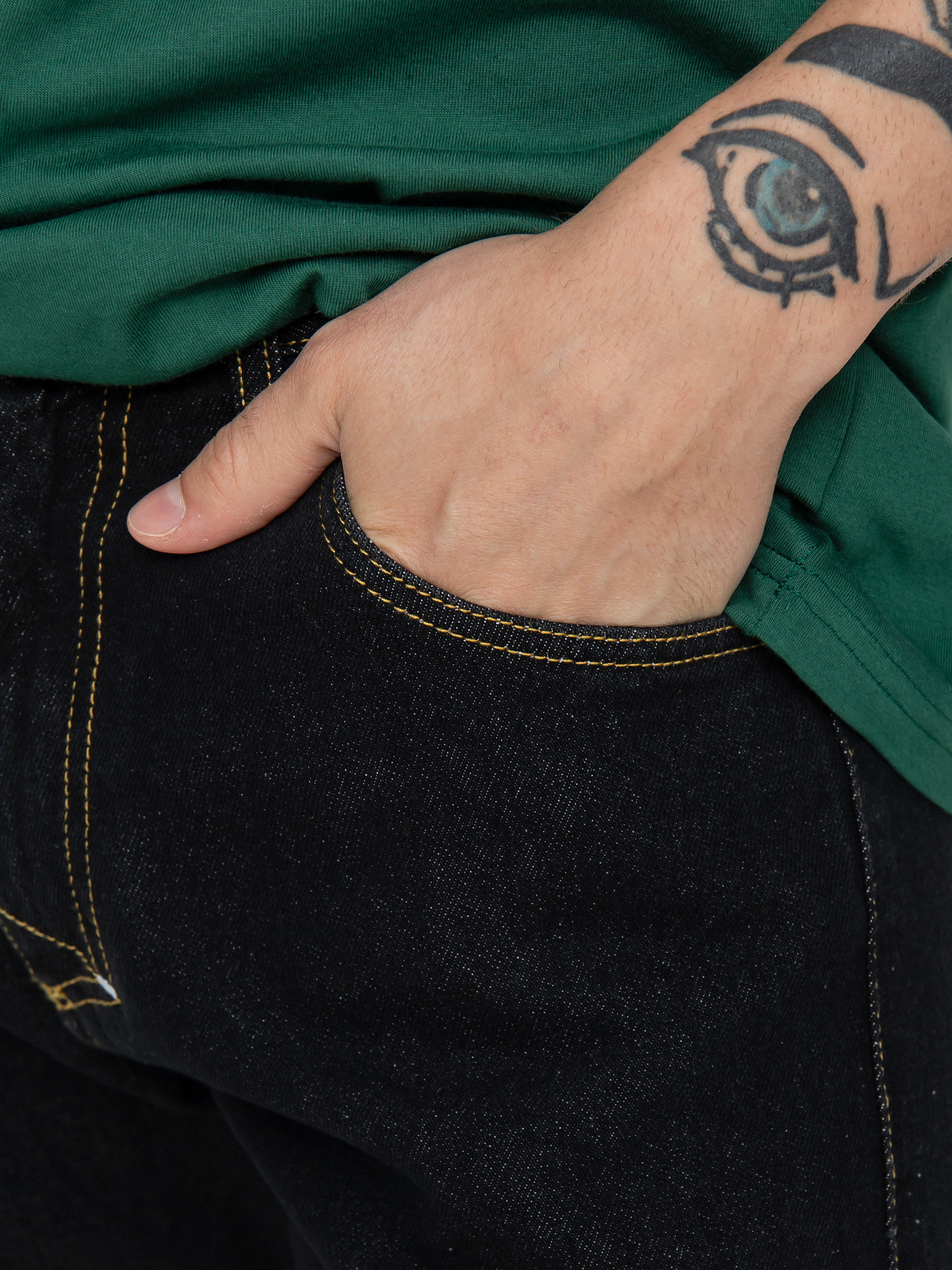 Spodnie MassDnm Base Jeans Regular Fit (black rinse)