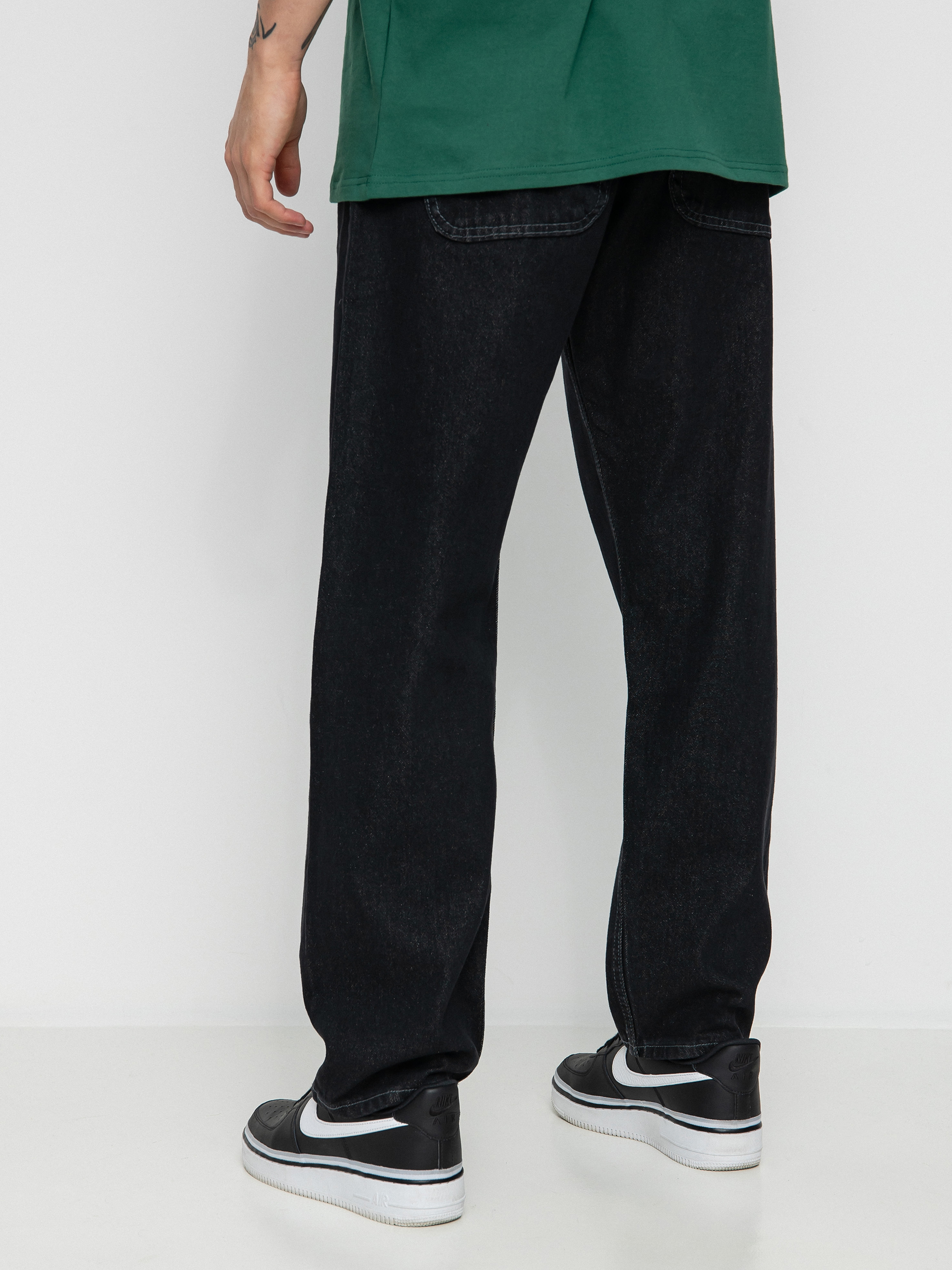 Spodnie MassDnm Craft Jeans Baggy Fit (black rinse)