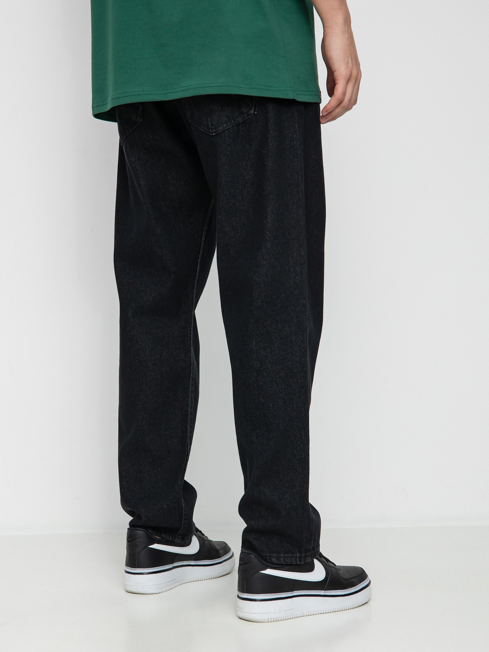 Spodnie MassDnm Slang Jeans Baggy Fit (black rinse)