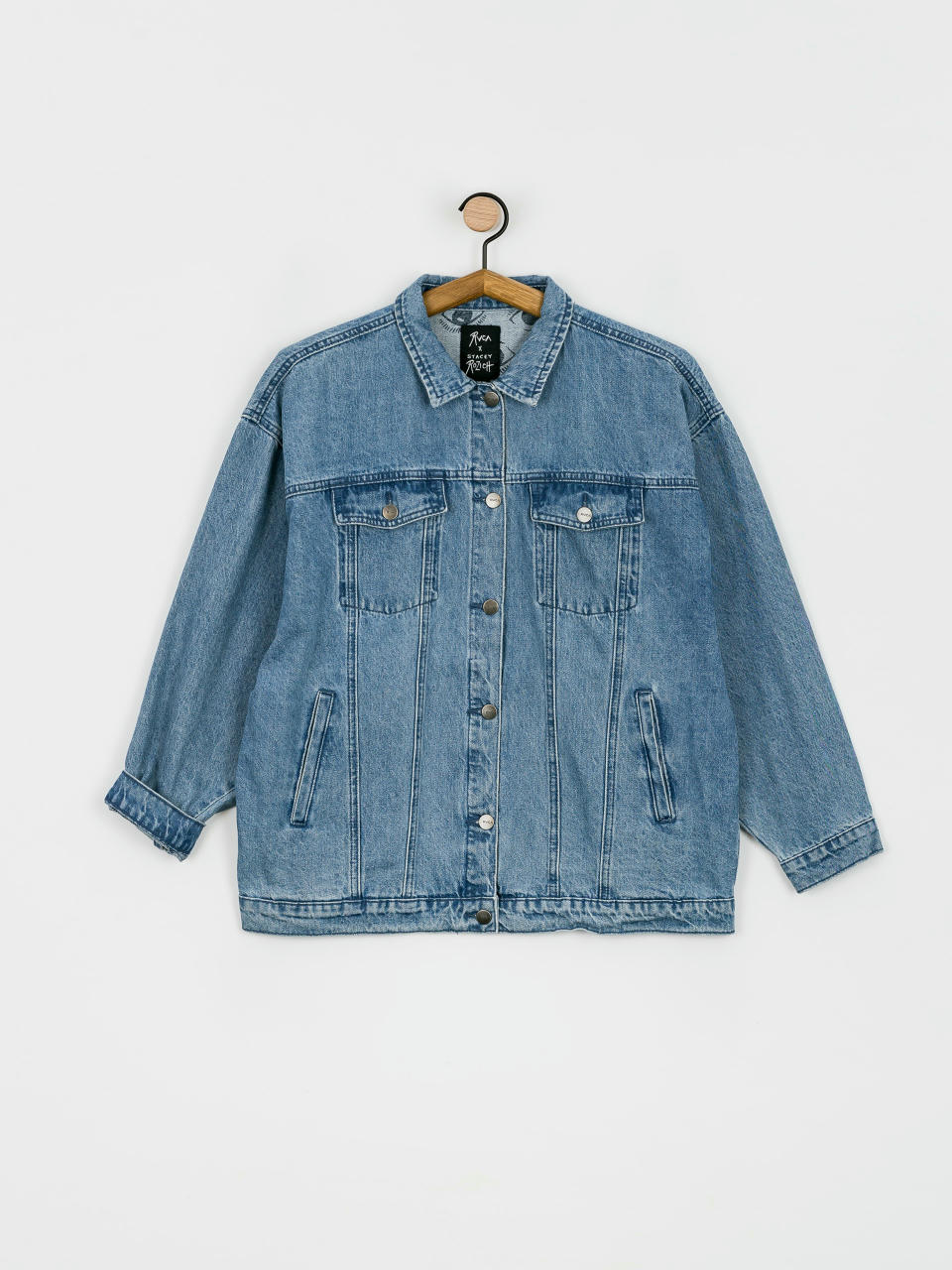 Kurtka RVCA Lounger Denim Jacket Wmn (washed out blue)