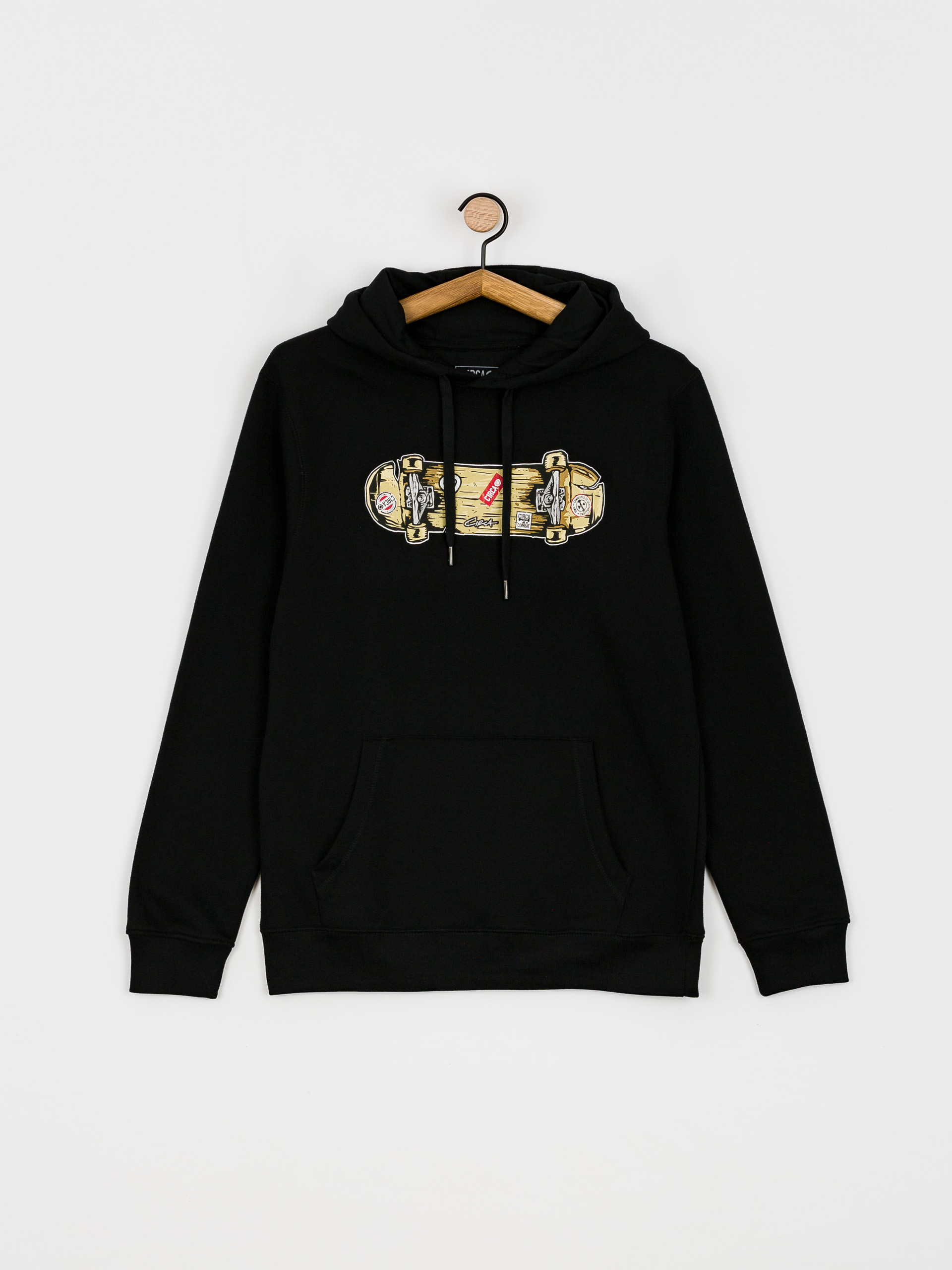 Bluza z kapturem Circa Skateboard HD (black)