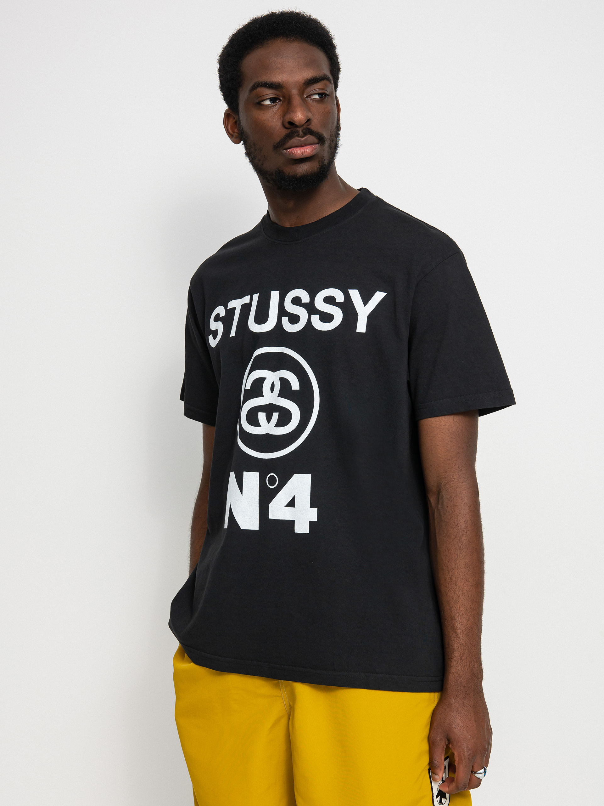 T-shirt Stussy Stussy No.4 Pig. Dyed (black)