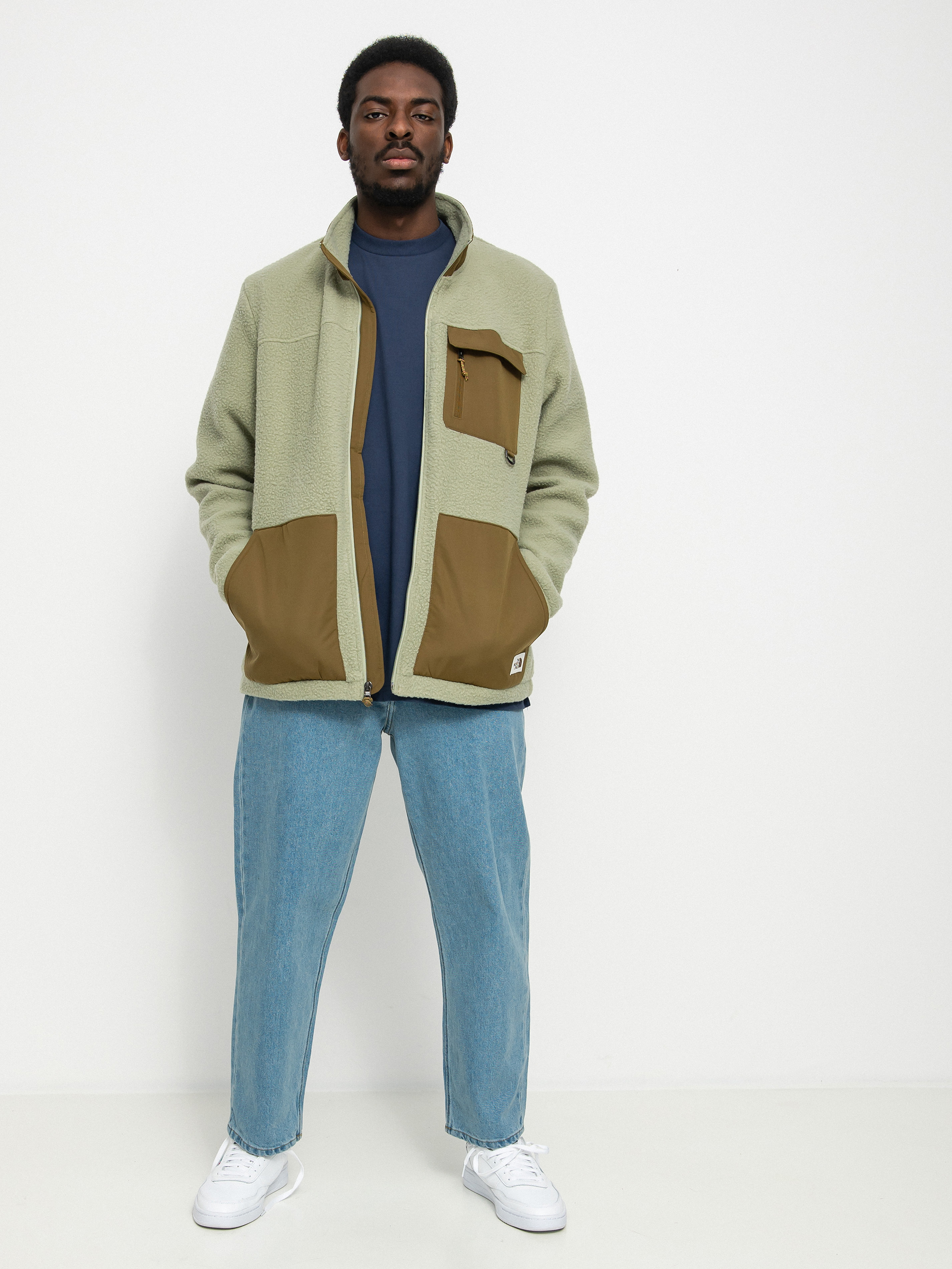 Męski Polar The North Face Bleaklow (tea green/military olive)