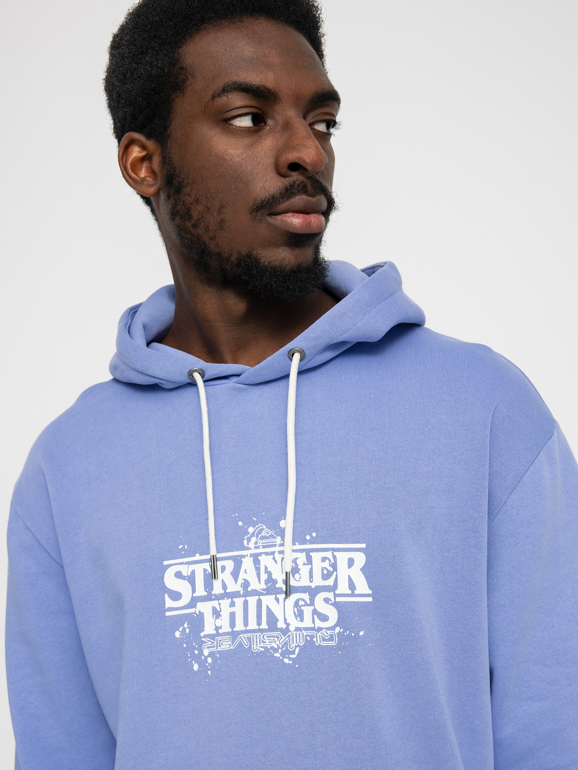Bluza z kapturem Quiksilver X Stranger Things Official Logo HD (jacaranda)