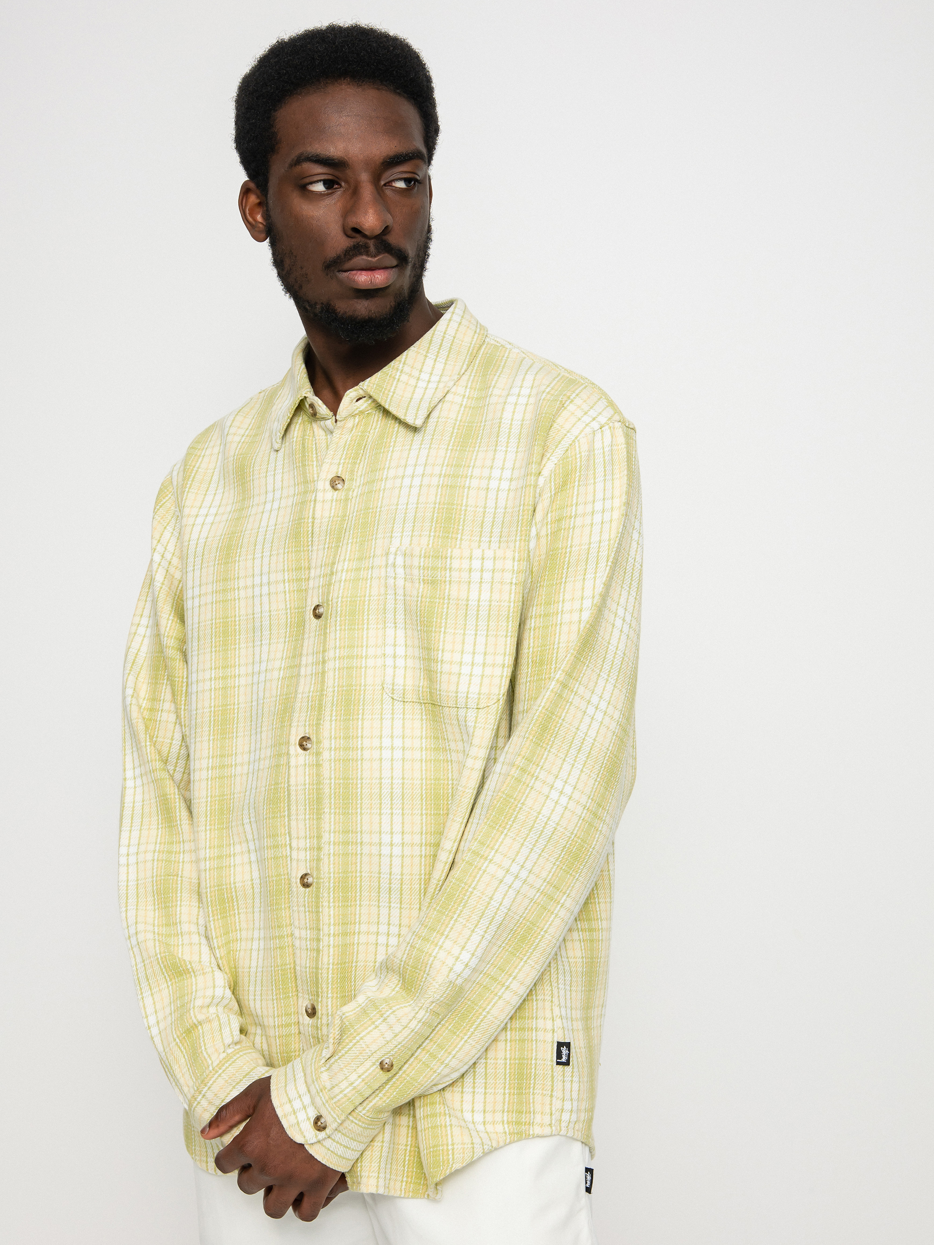 Koszula Stussy Beach Plaid (lime)